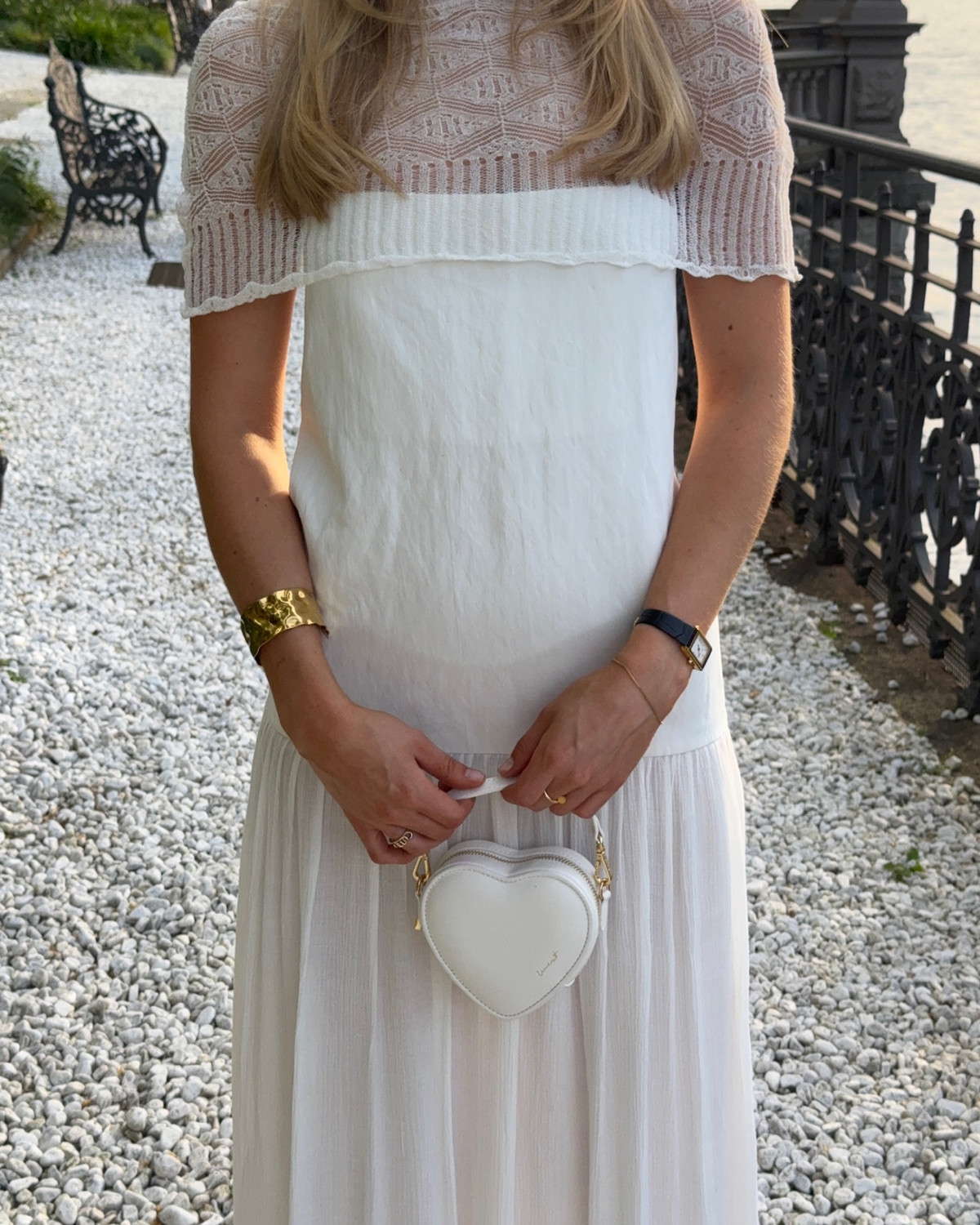 Mini Heart Bag Ivory