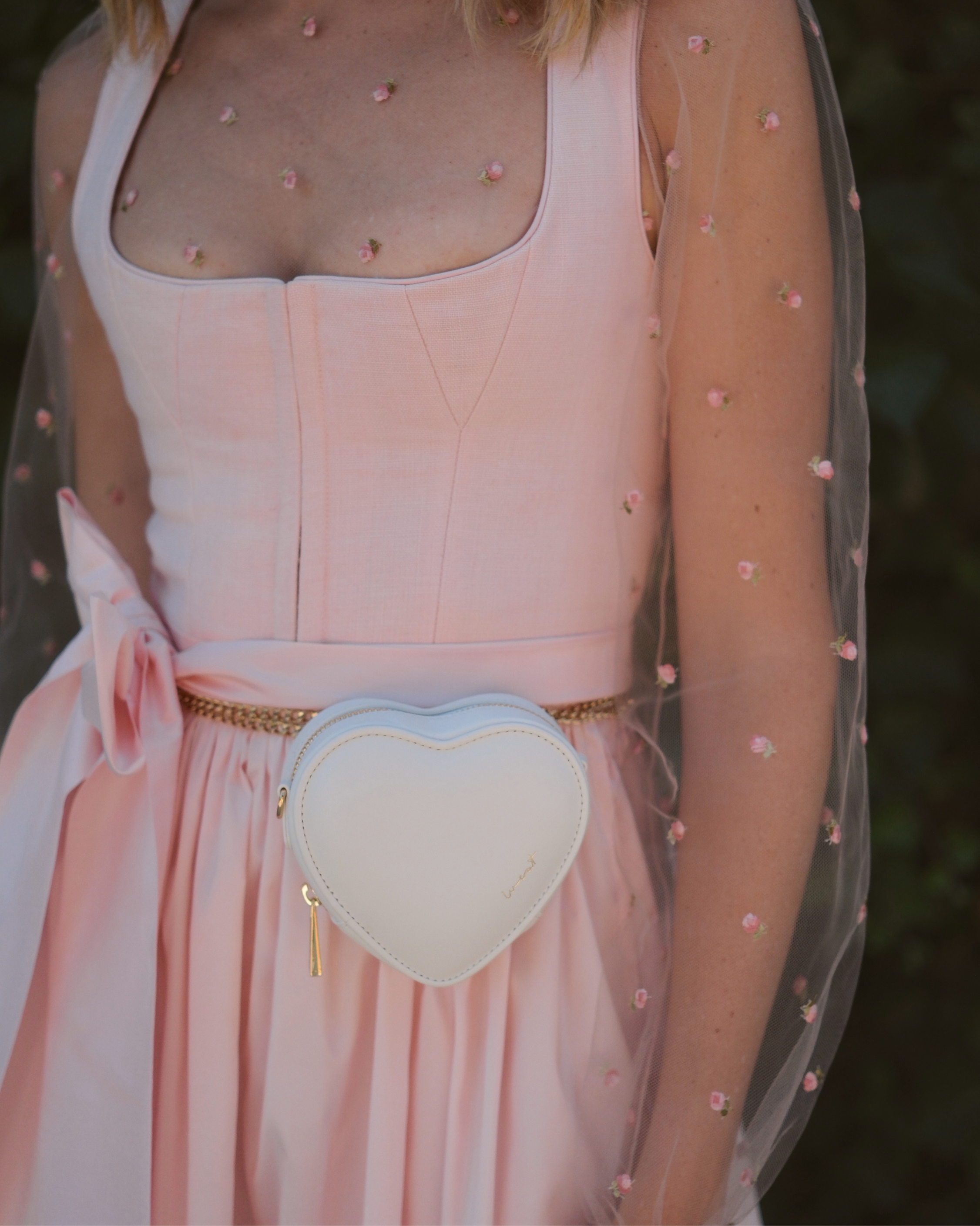 Mini Heart Bag Ivory
