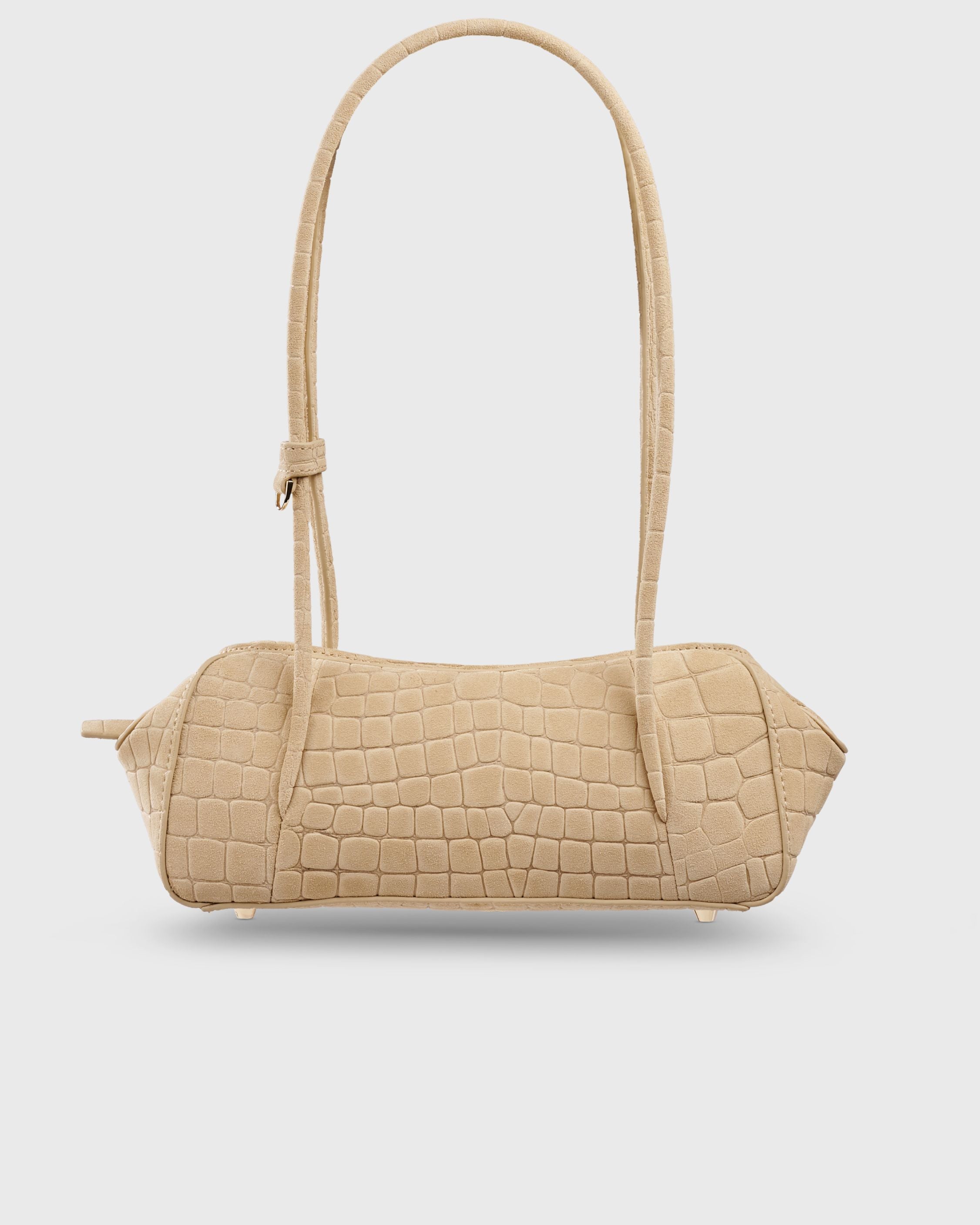 East West Bag Croco Beige