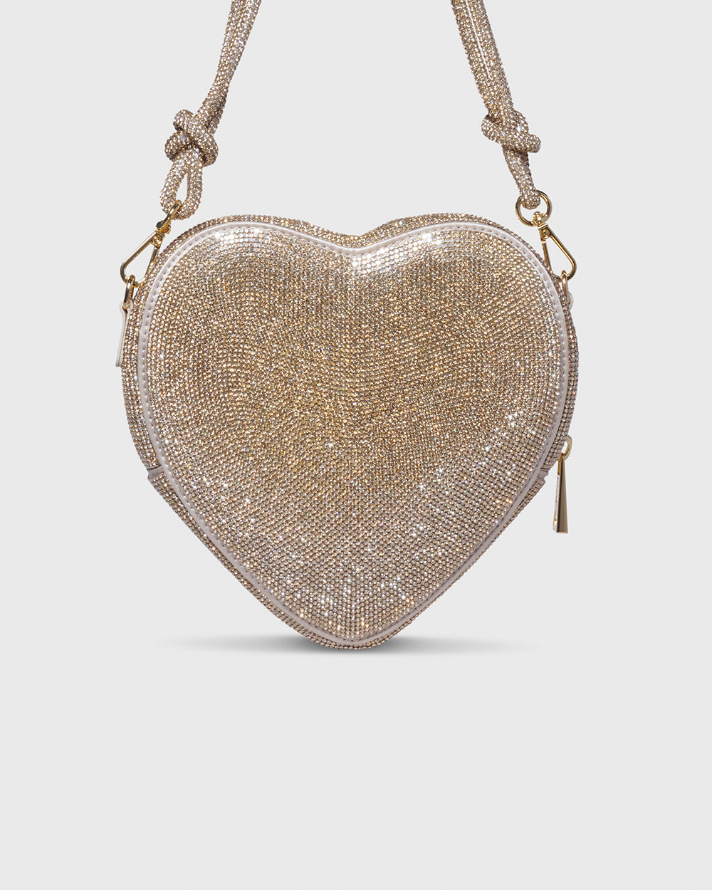 Big Heart Bag Crystal Champagne