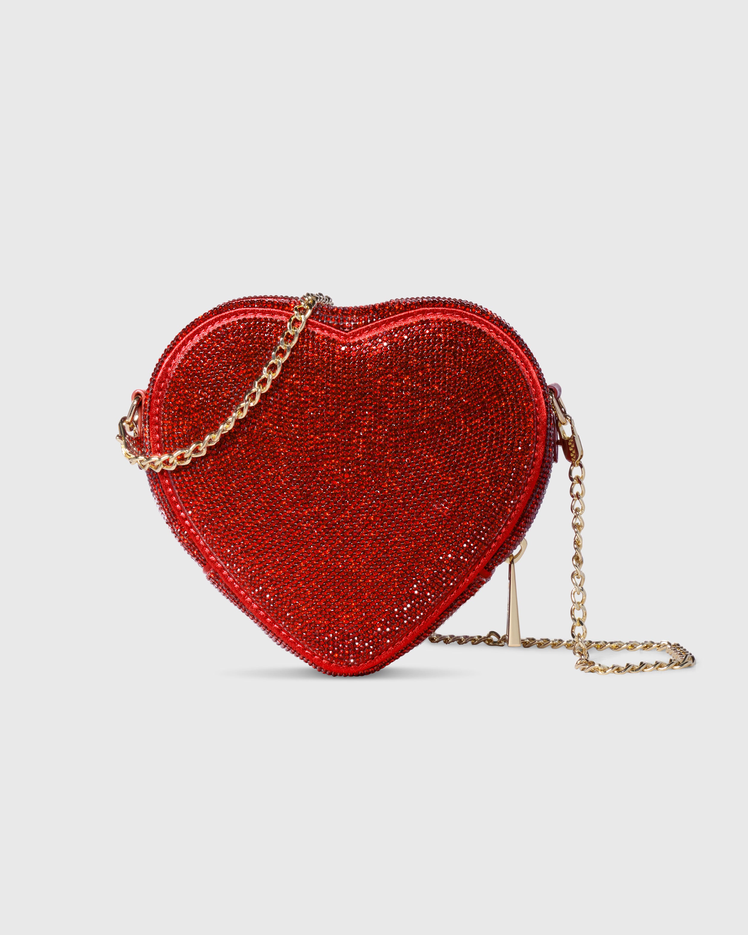Midi Heart Bag Crystal Cherry