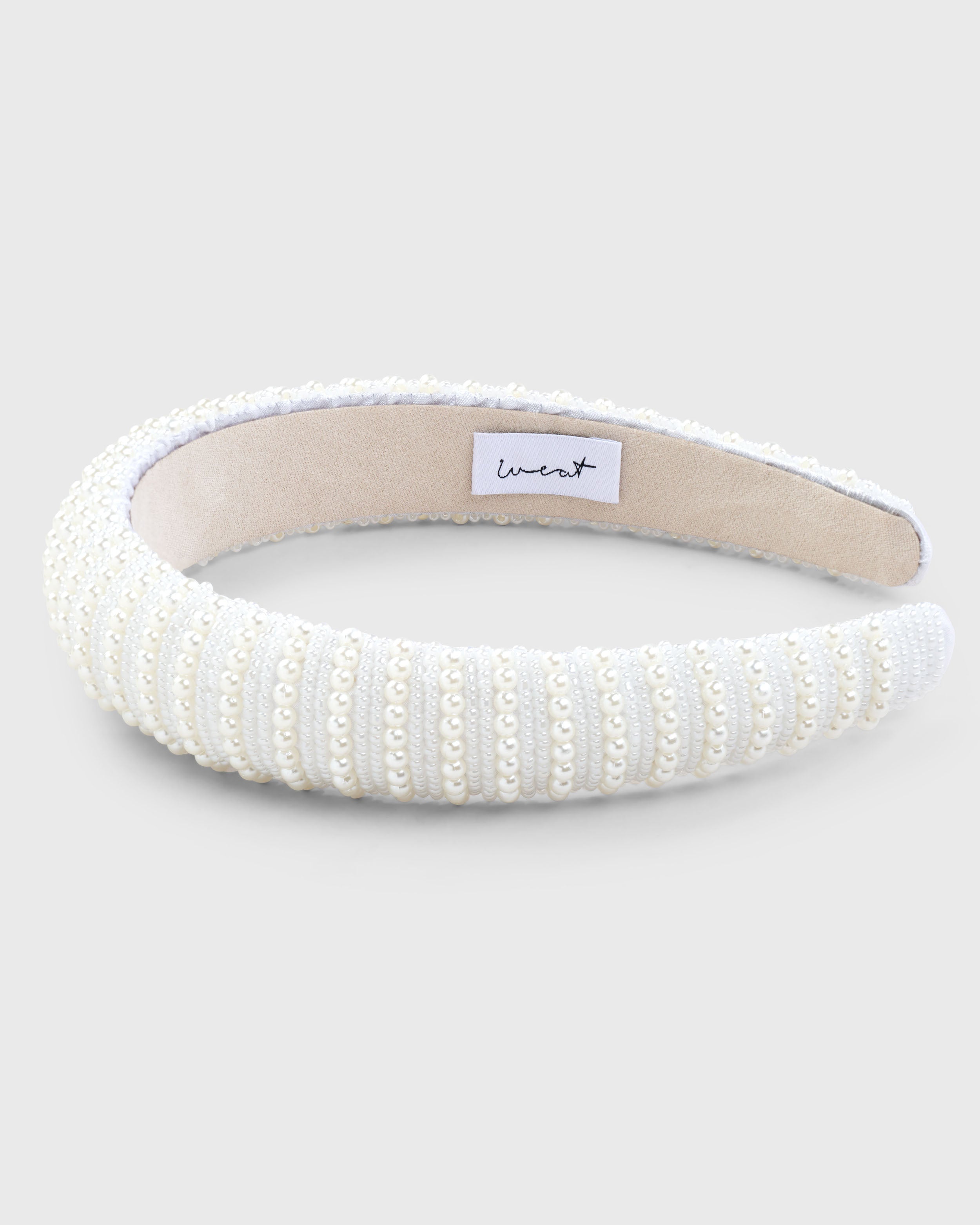 Headband White Small Pearl