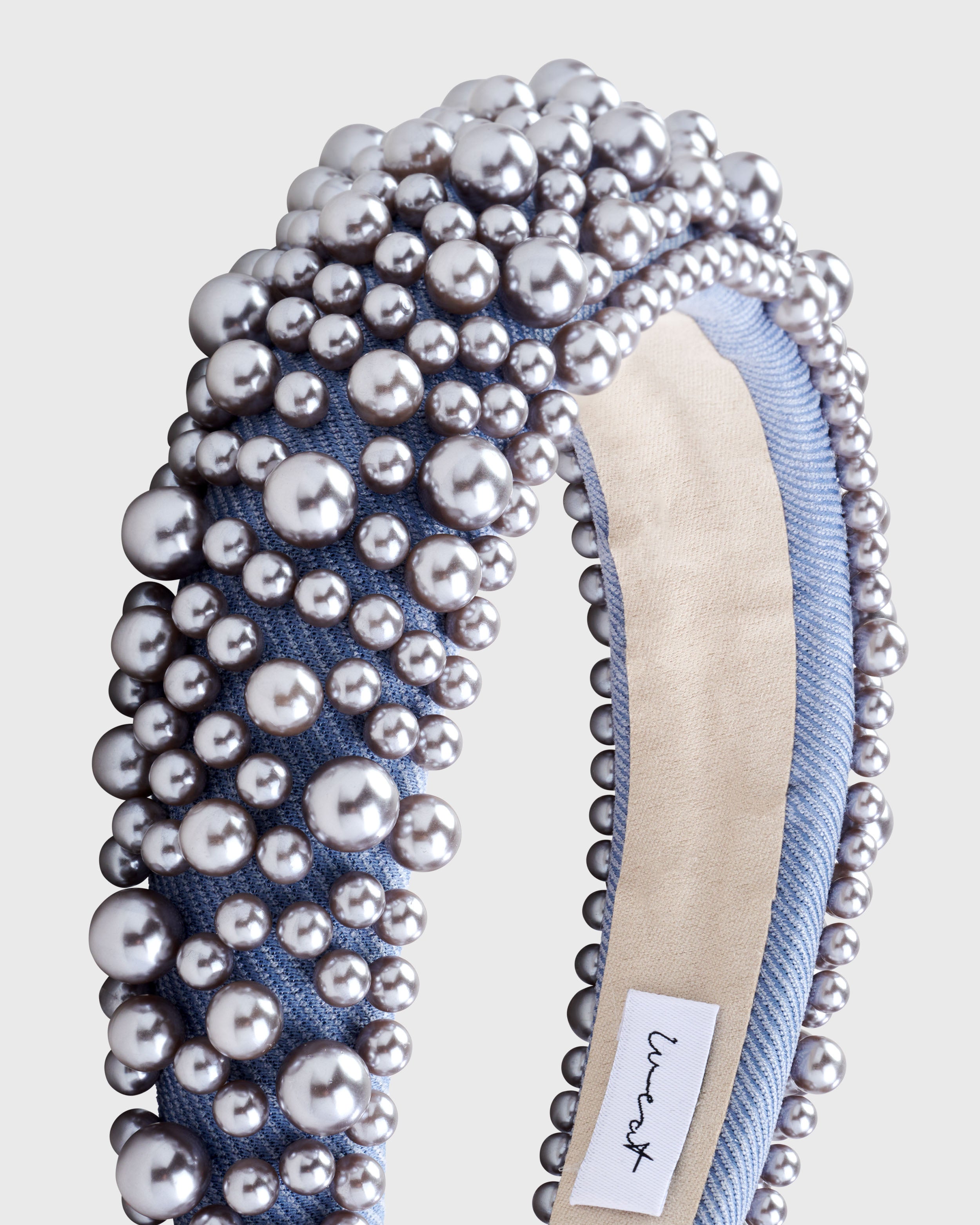 Headband Pearl Dusty Sky