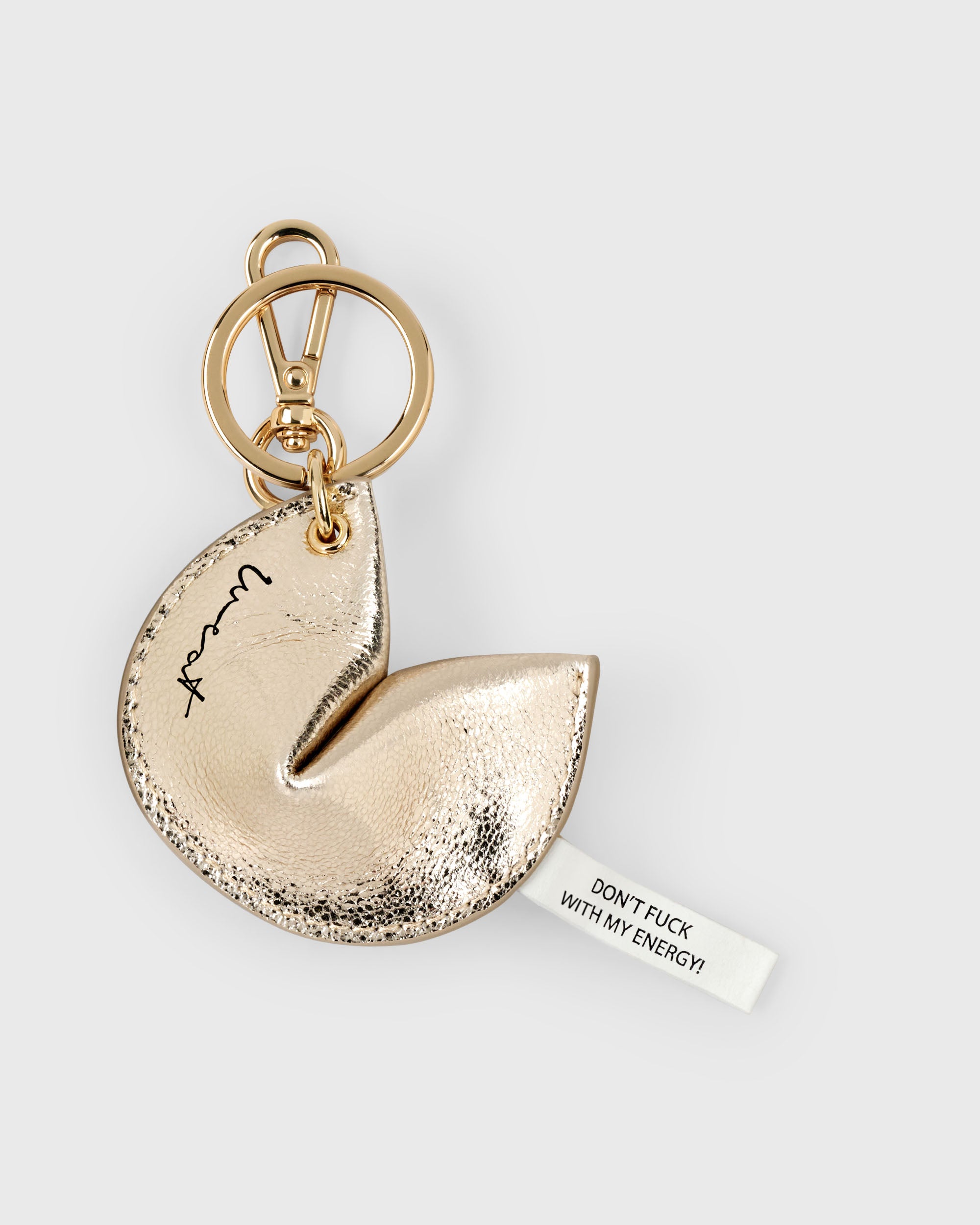 Keyring Fortune Cookie Gold