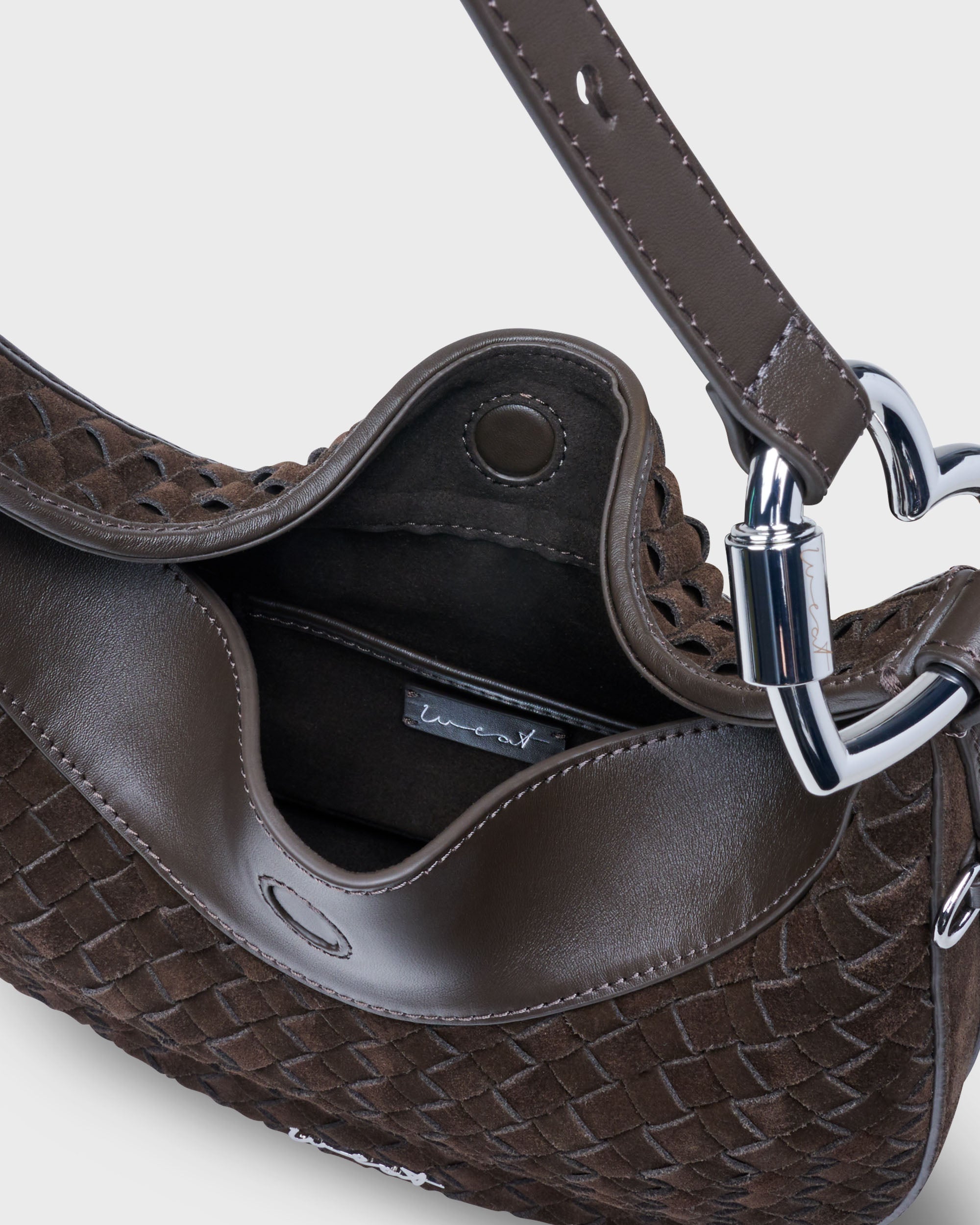 Halfmoon Bag Braided Chocolate