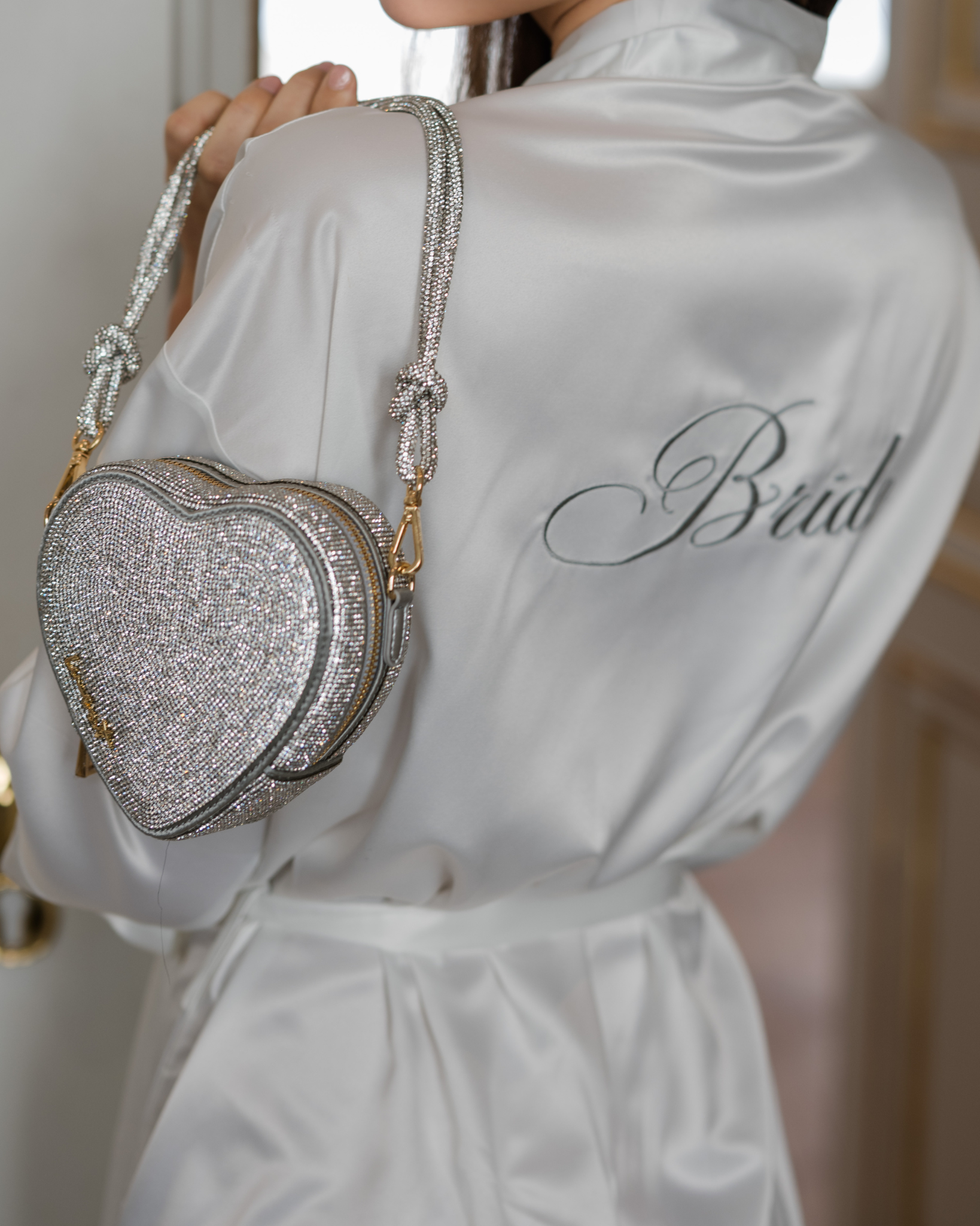 Midi Heart Bag Crystal