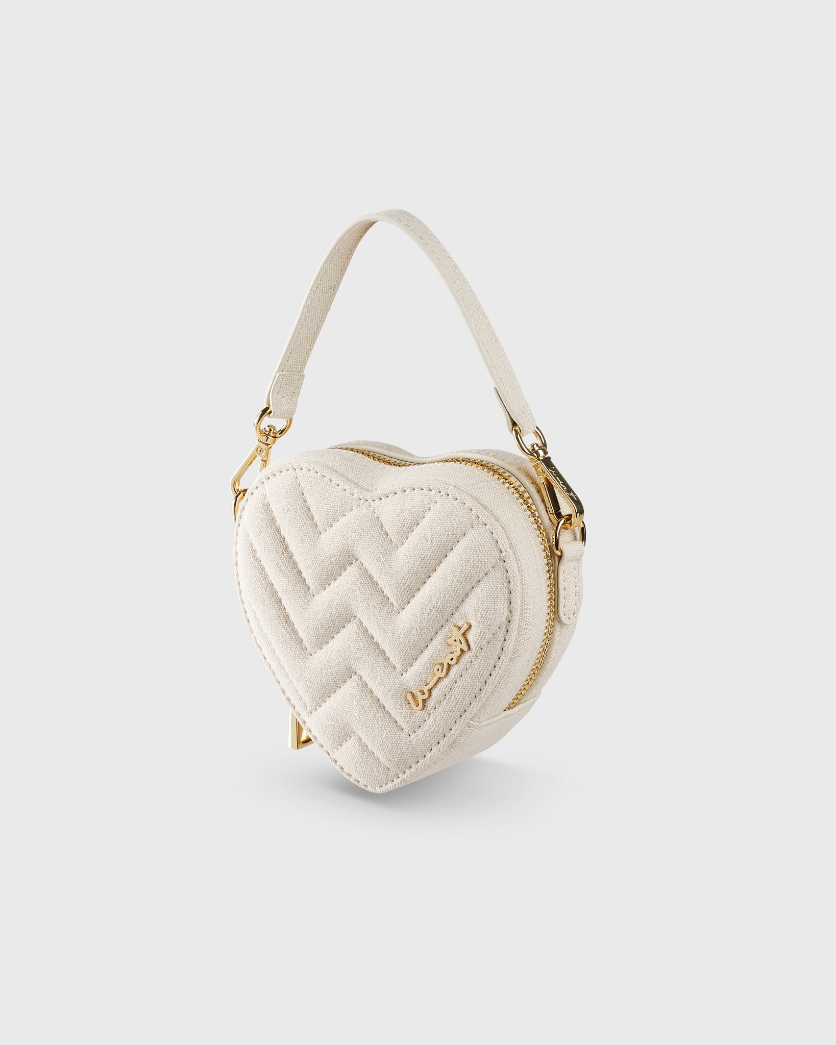Mini Heart Bag Linen