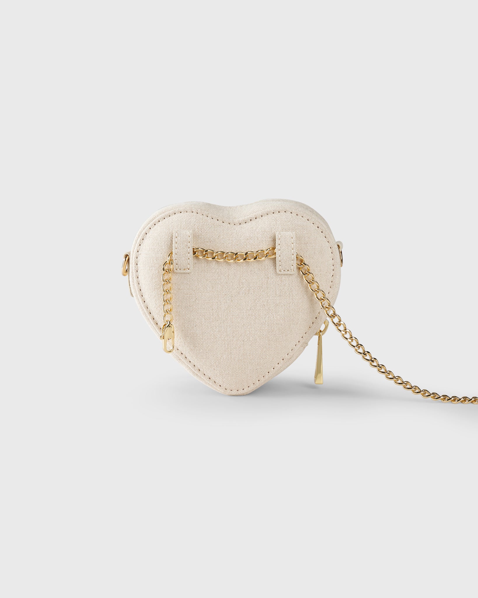 Mini Heart Bag Linen