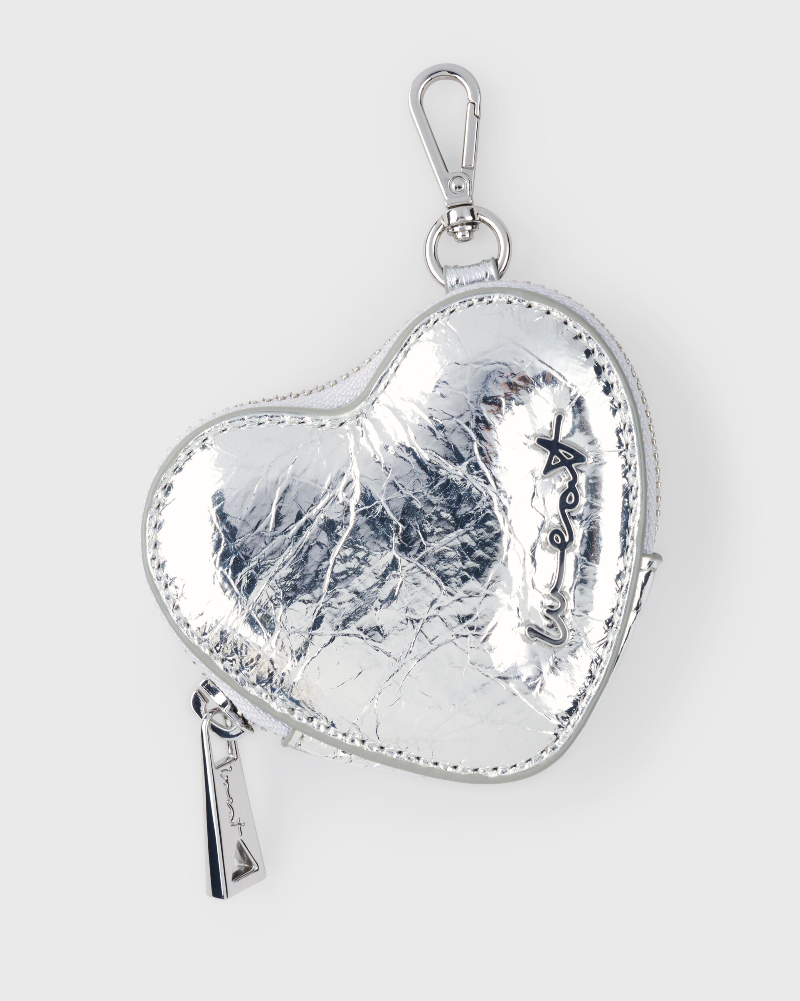 Coin Purse Heart Silver