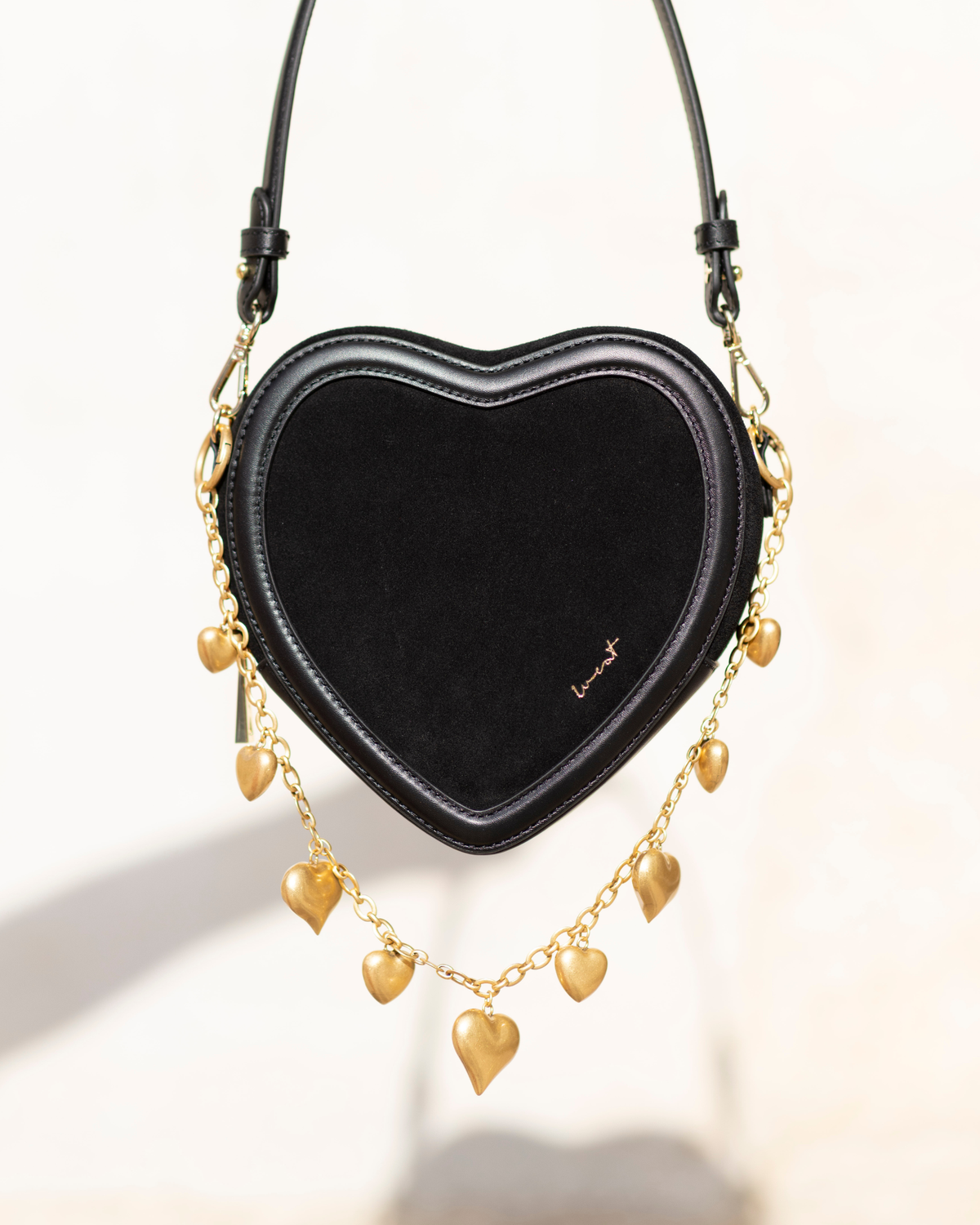 Charivari Heart Long Gold Antique