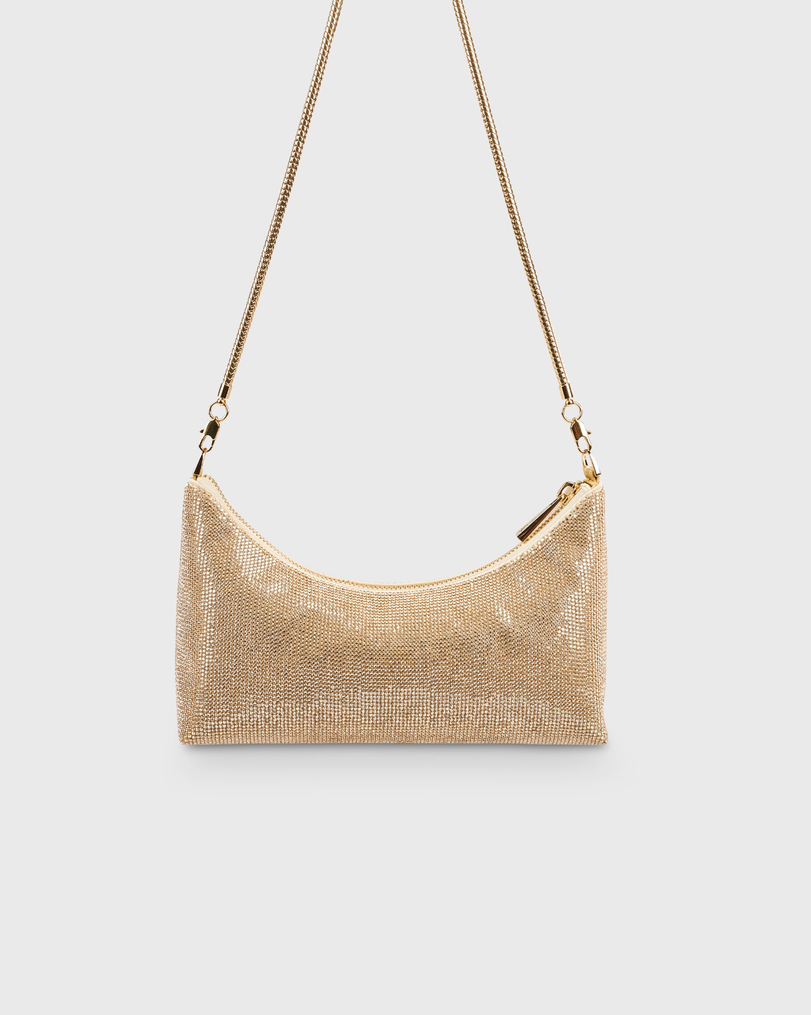 Baguette Bag Crystal Champagne