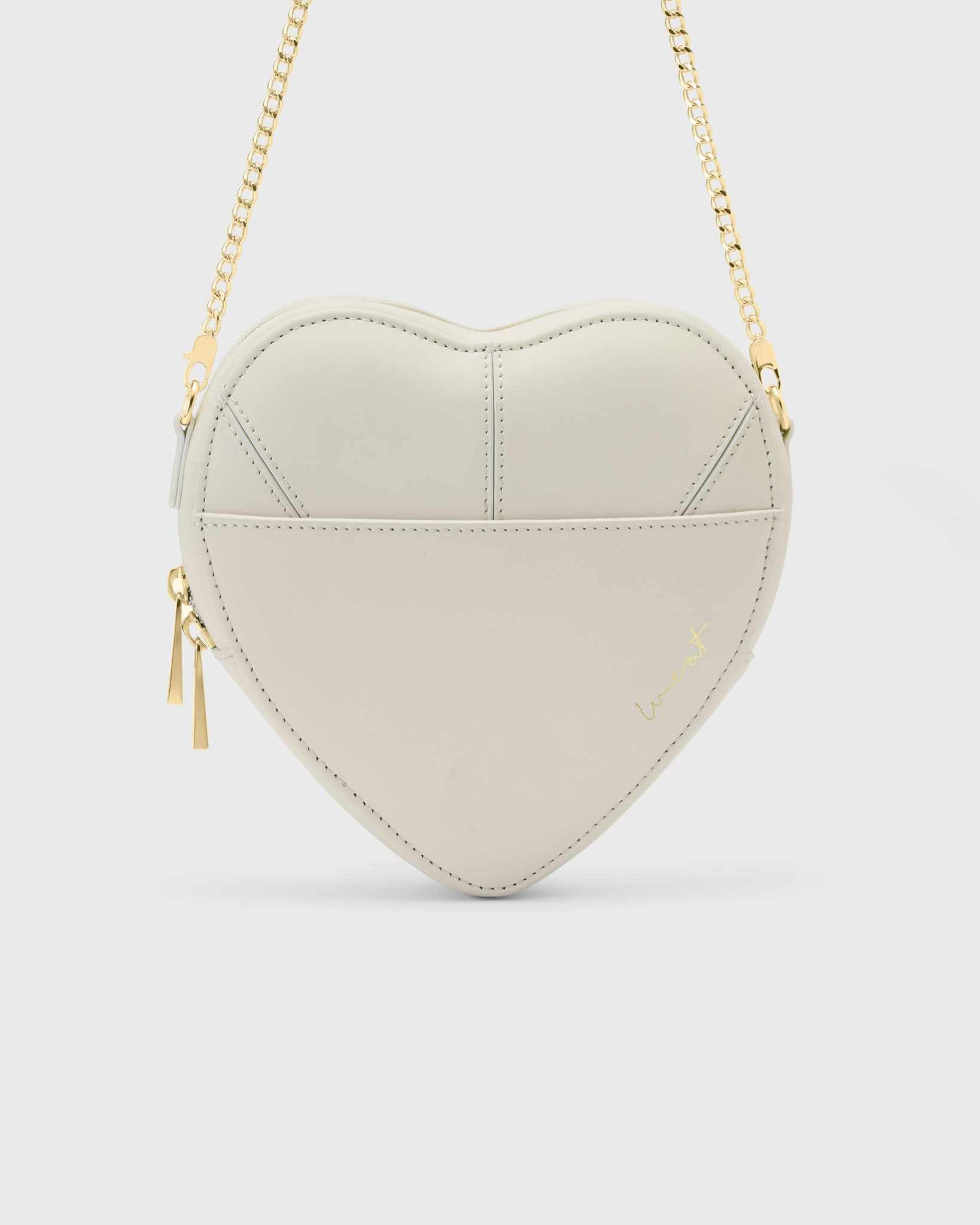 Big Heart Bag Ivory - Gold