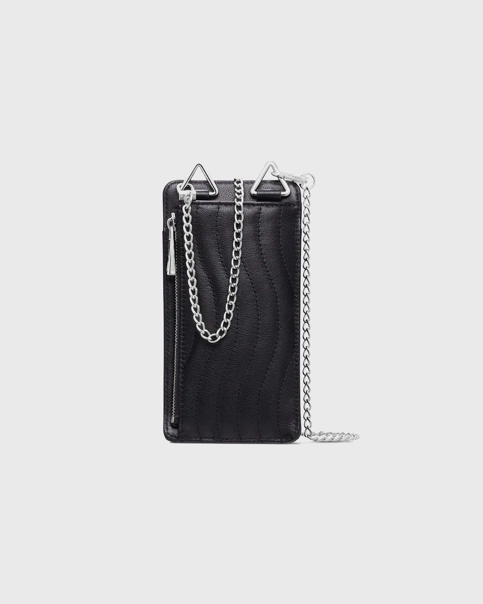 Phone Wallet Black Silver