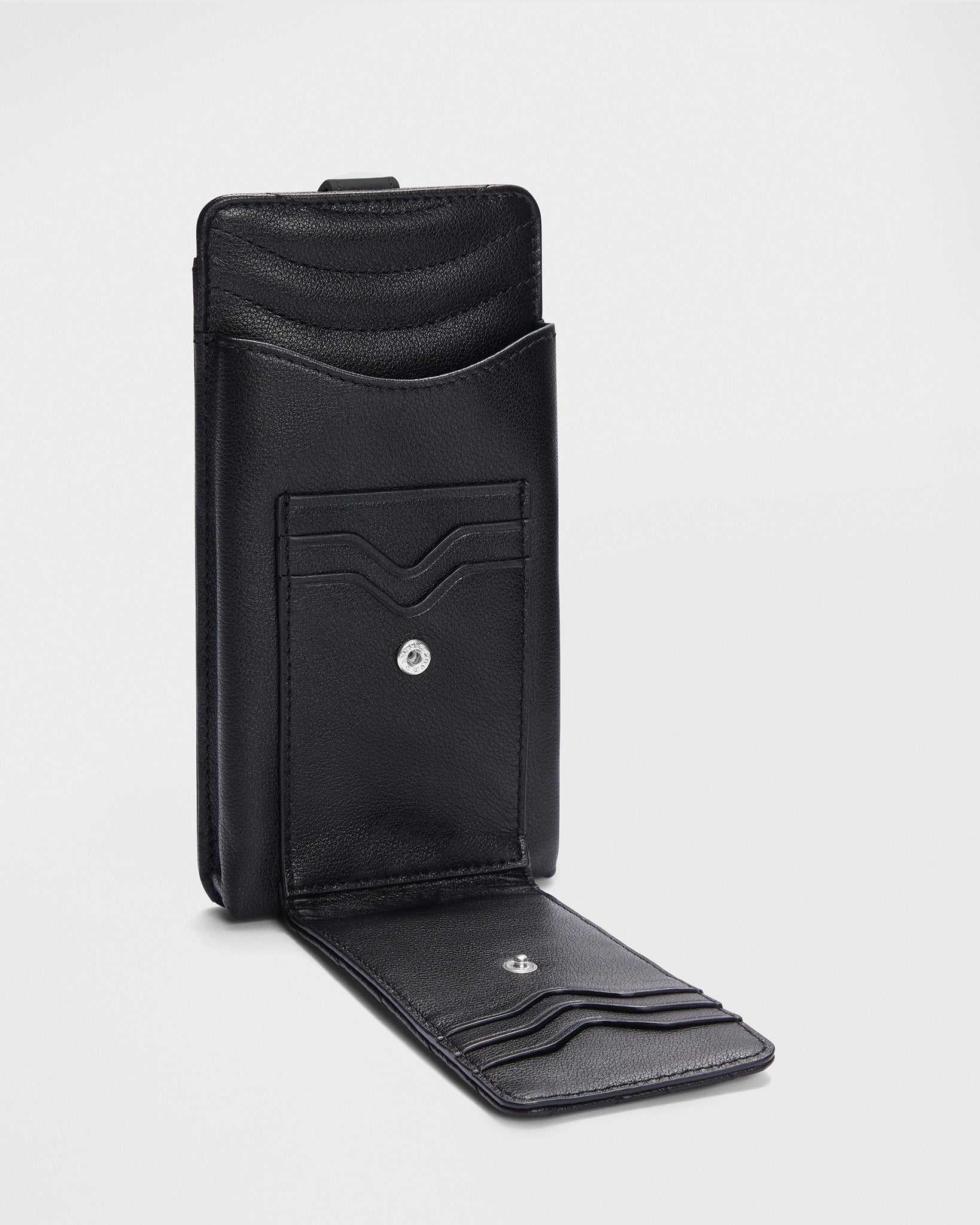 Phone Wallet Black Silver