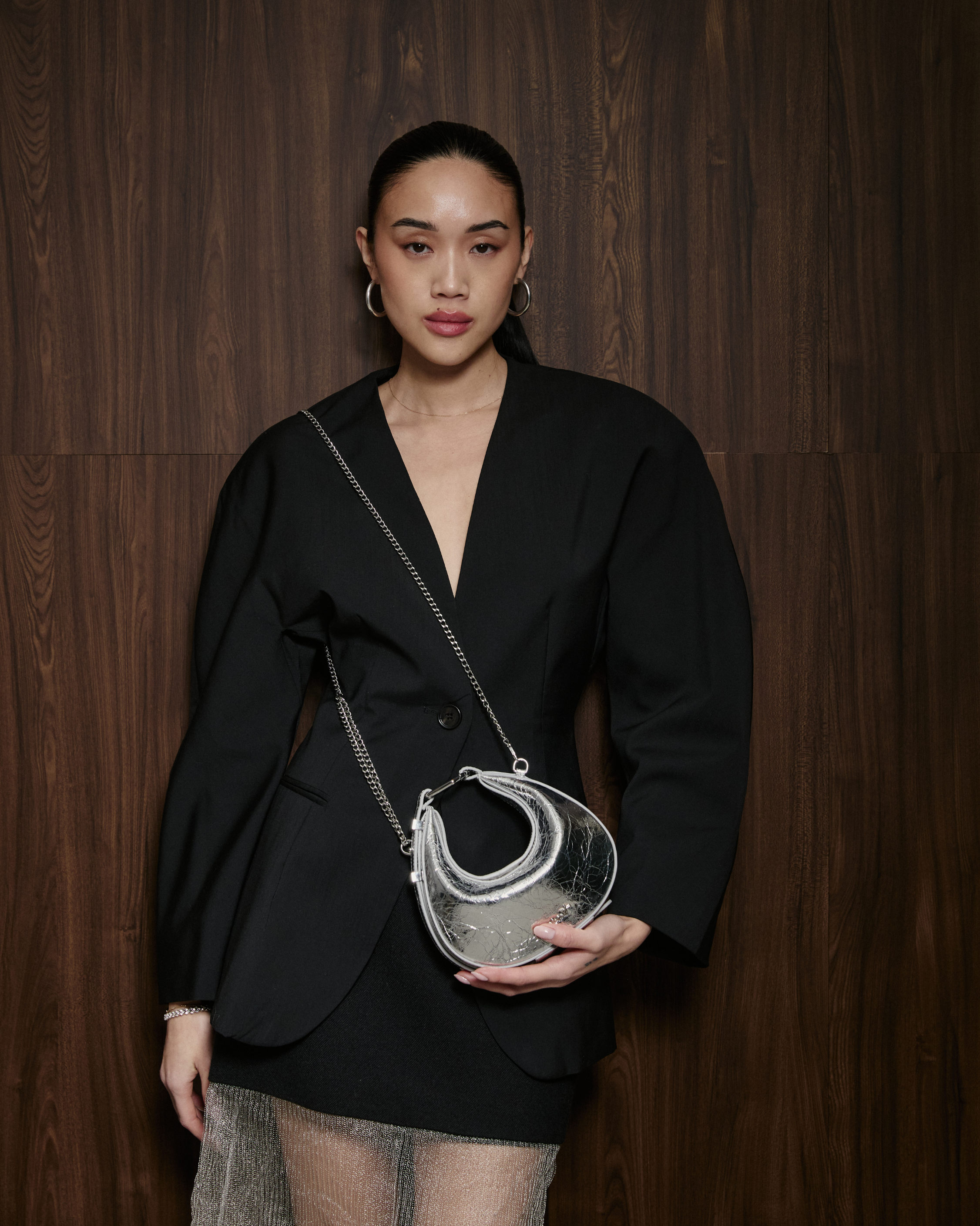 Mini Halfmoon Bag Silver