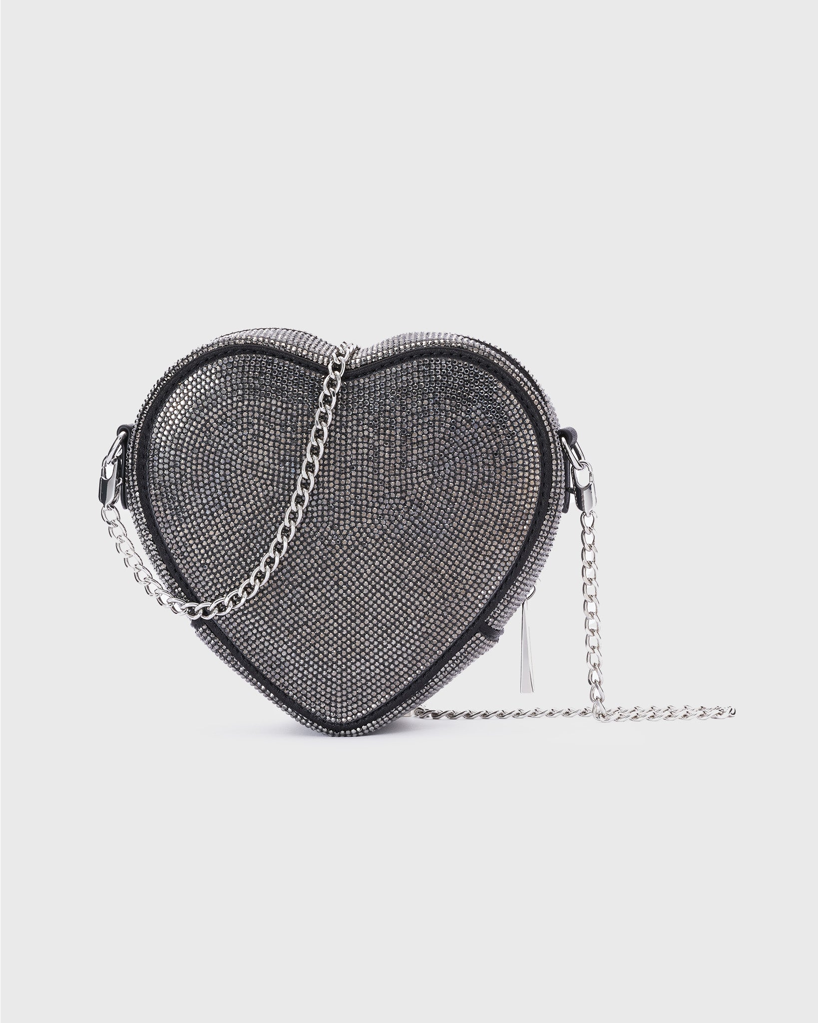 Midi Heart Bag Crystal Black