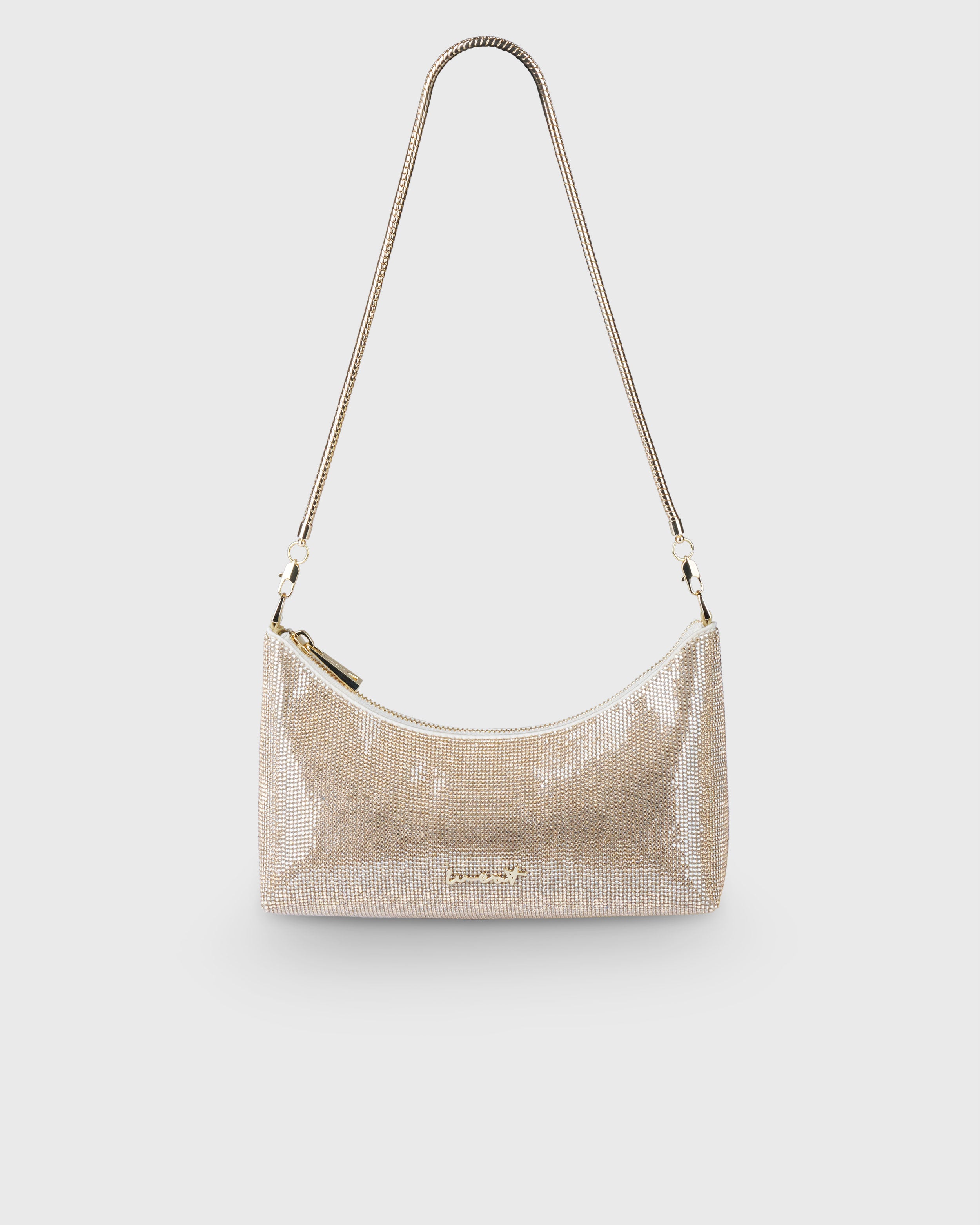 Baguette Bag Crystal Champagne