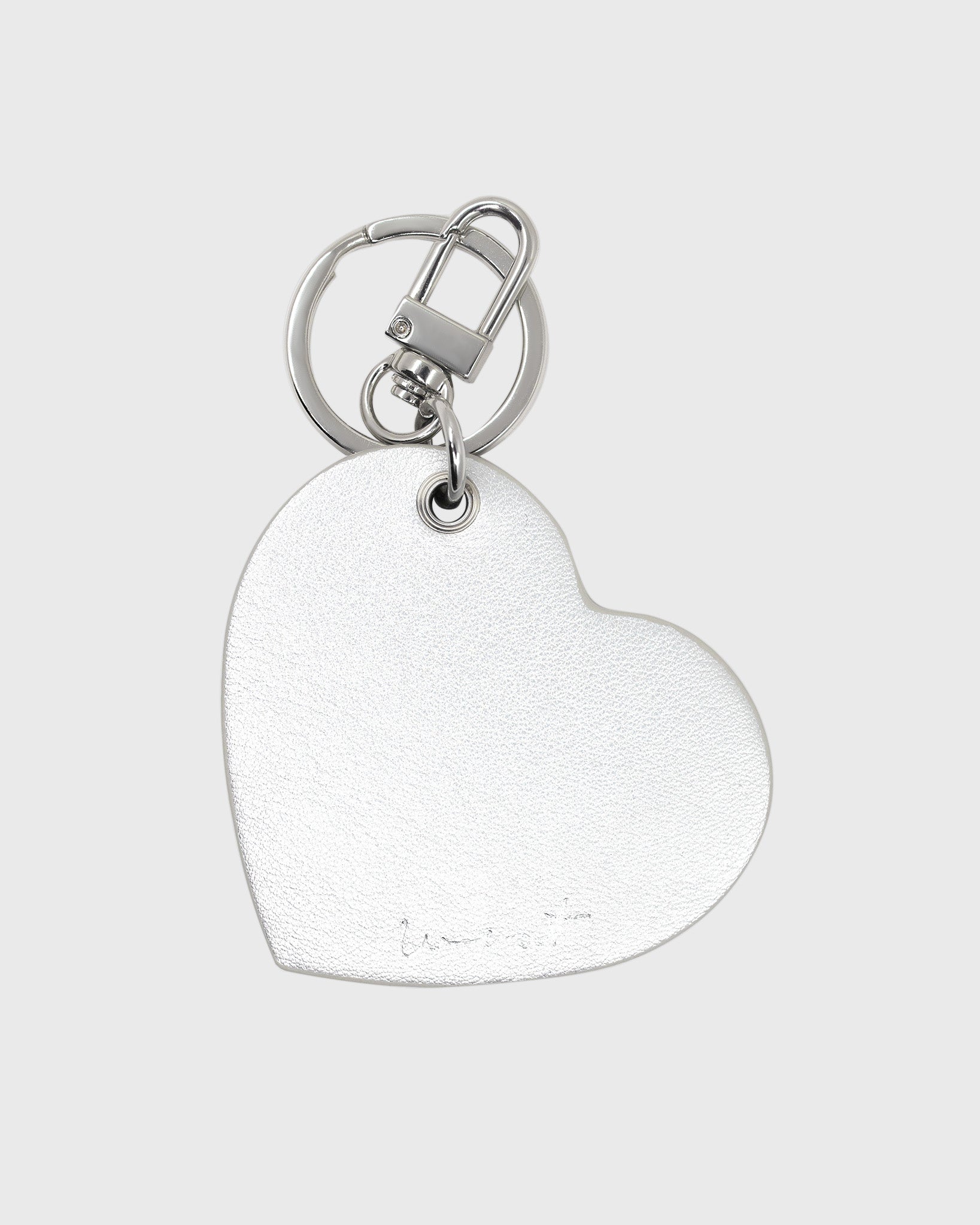 Heart Charm Crystal - Silver