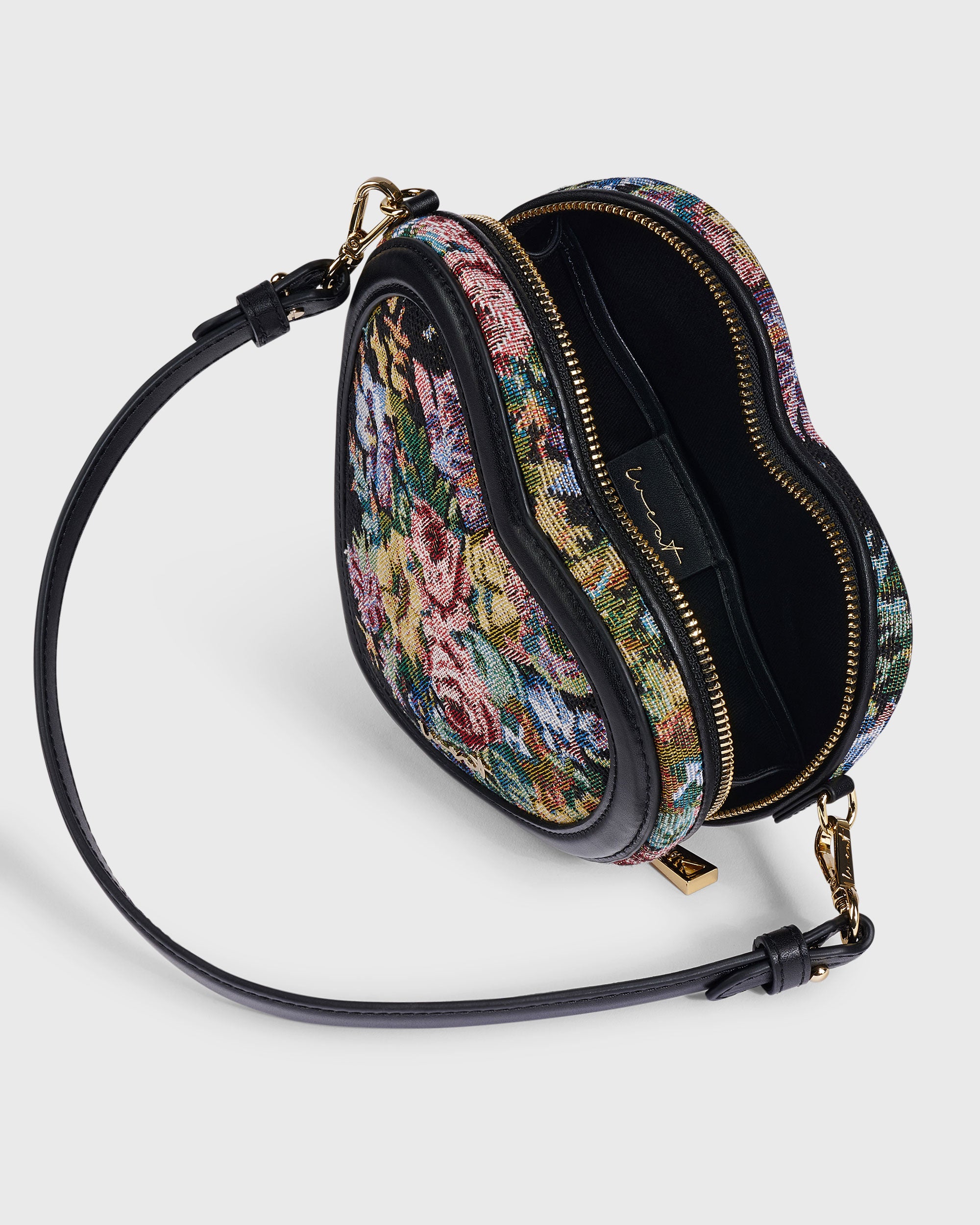 Big Heart Bag Floral Black