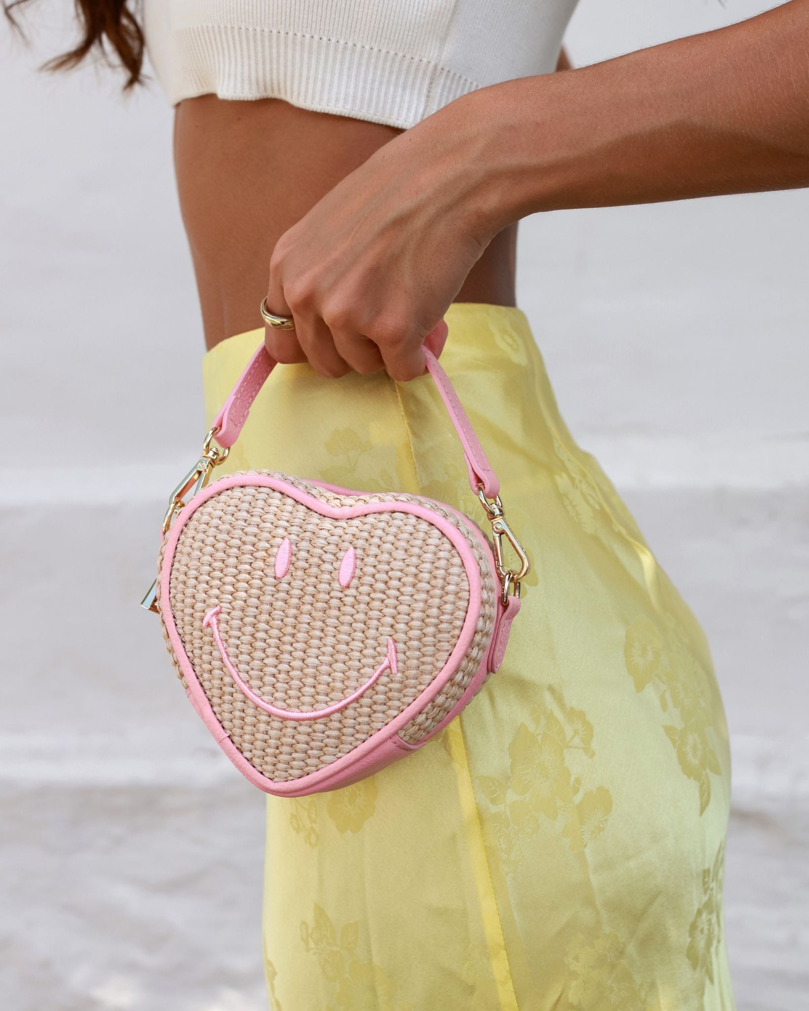 Mini Heart Bag Smiley® Pink