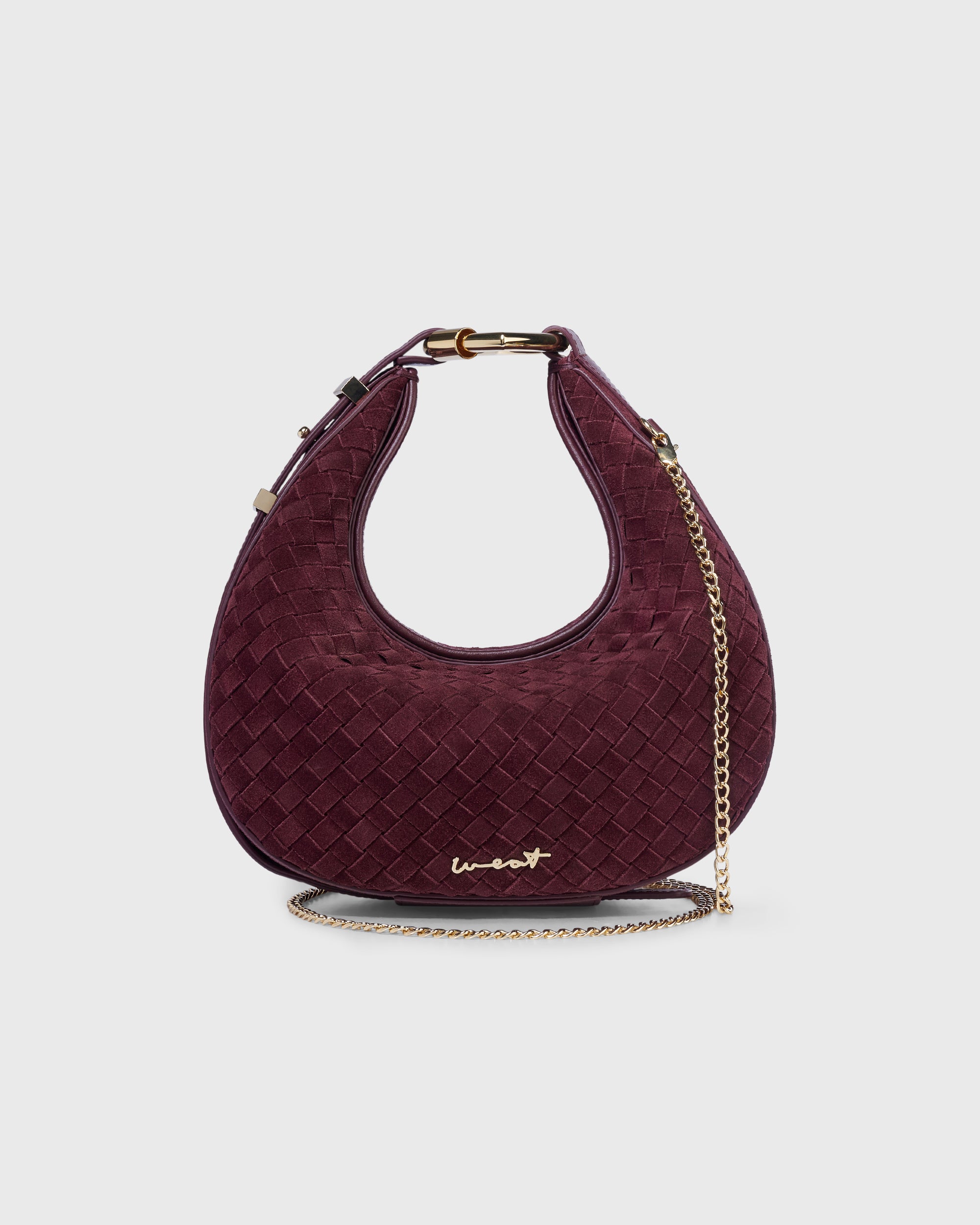 Halfmoon Bag Braided Merlot