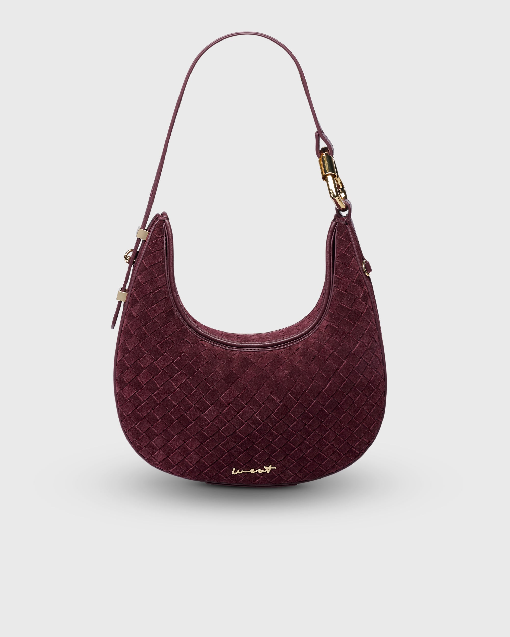 Halfmoon Bag Braided Merlot