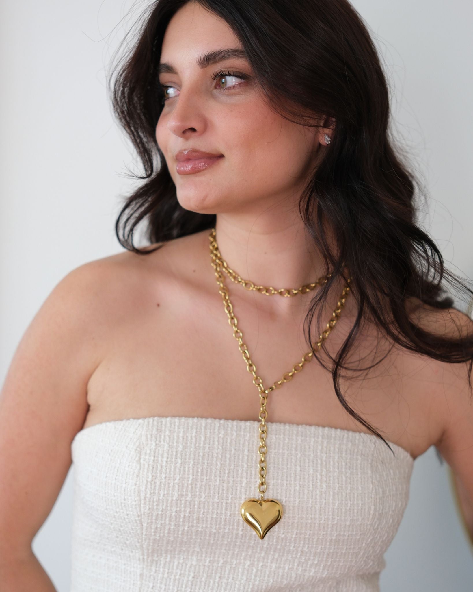 Gold Heart Chain Belt