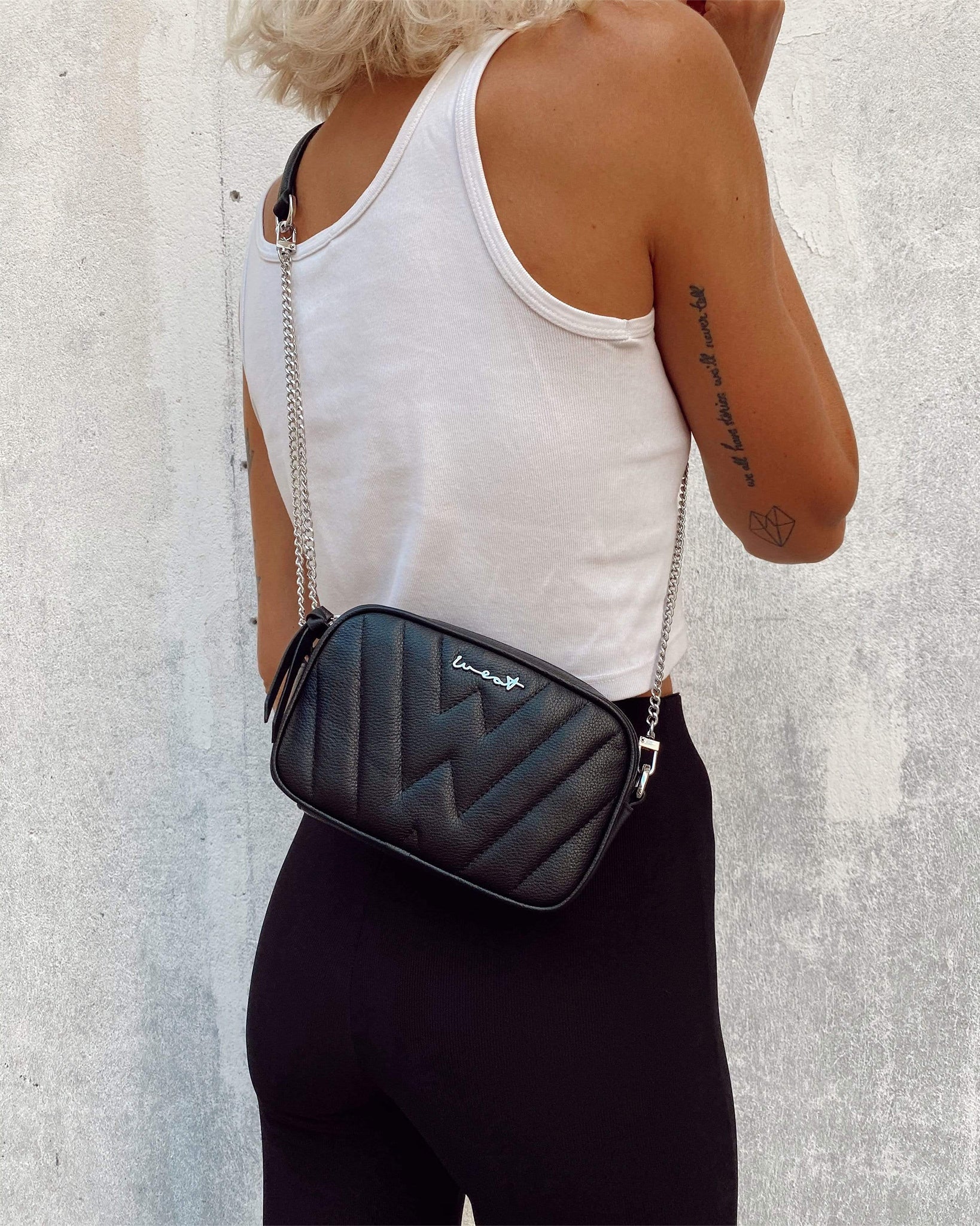 Belt Bag Black Silver