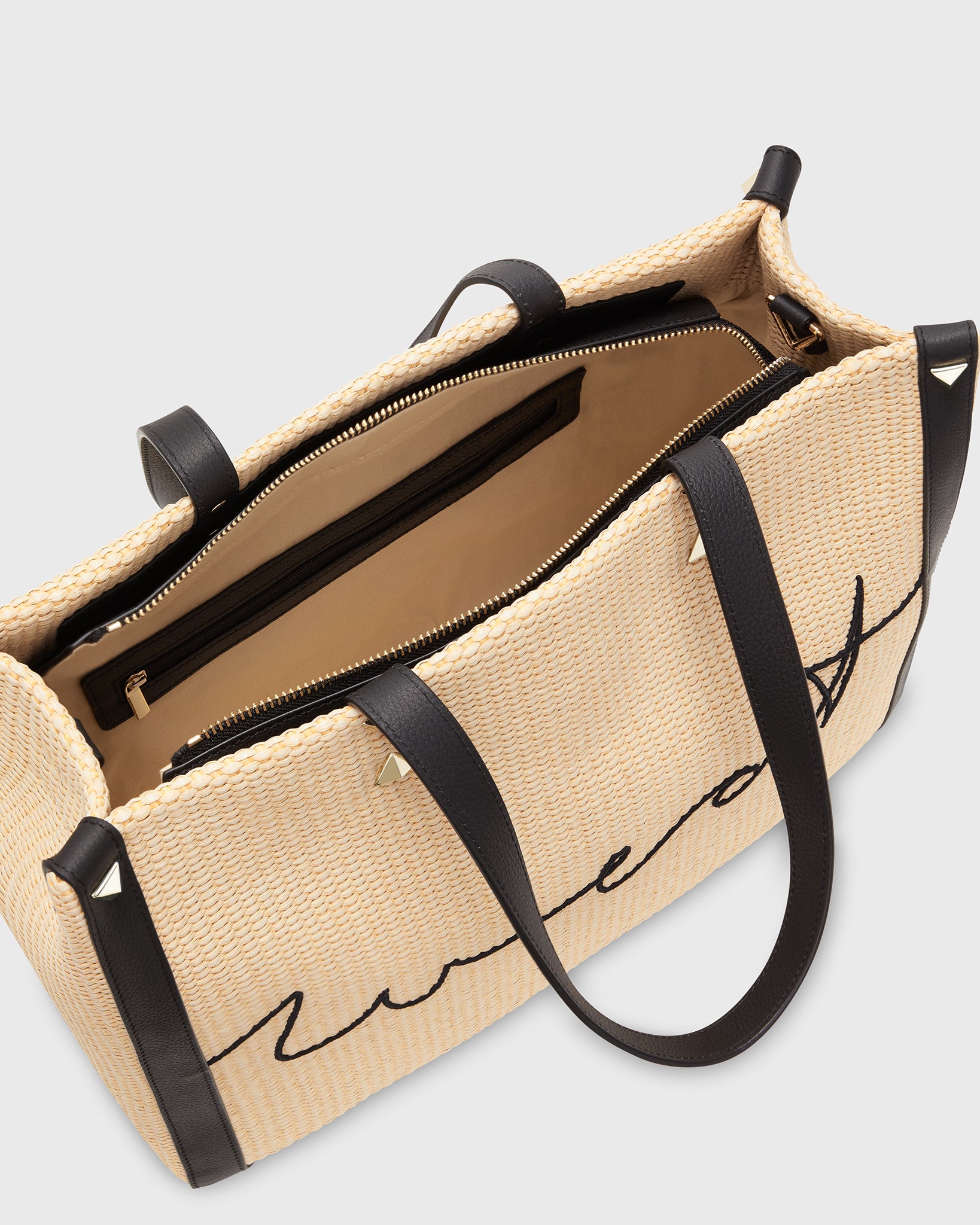 Tote Raffia Black
