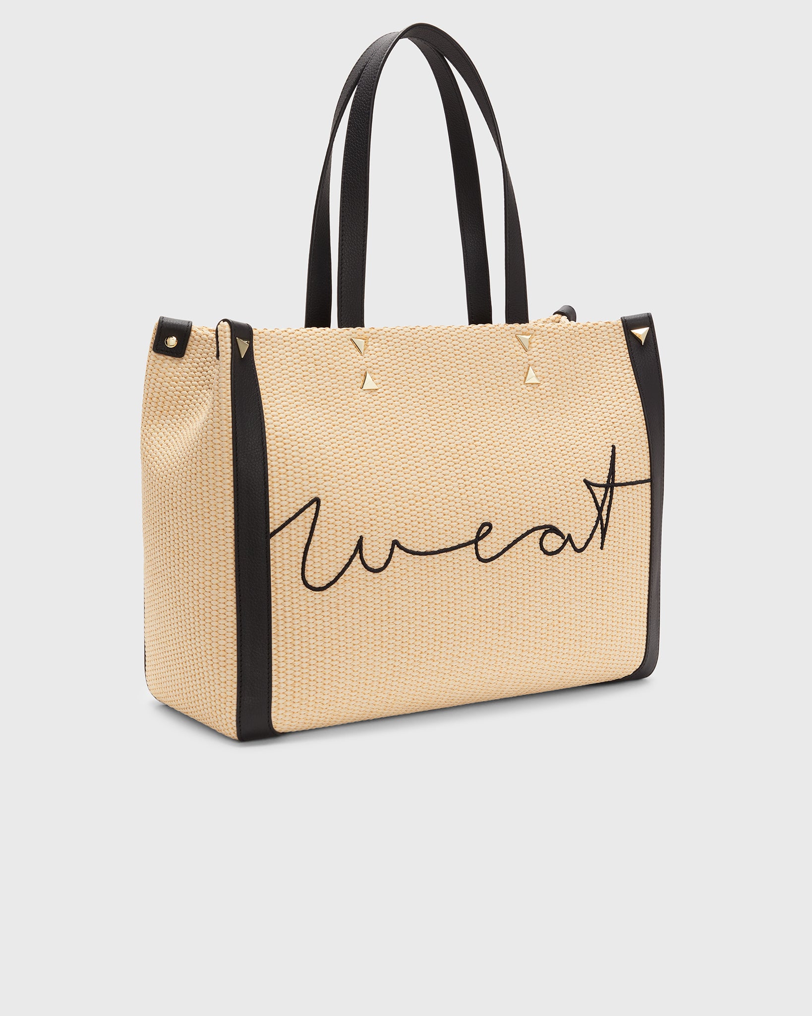Tote Raffia Black