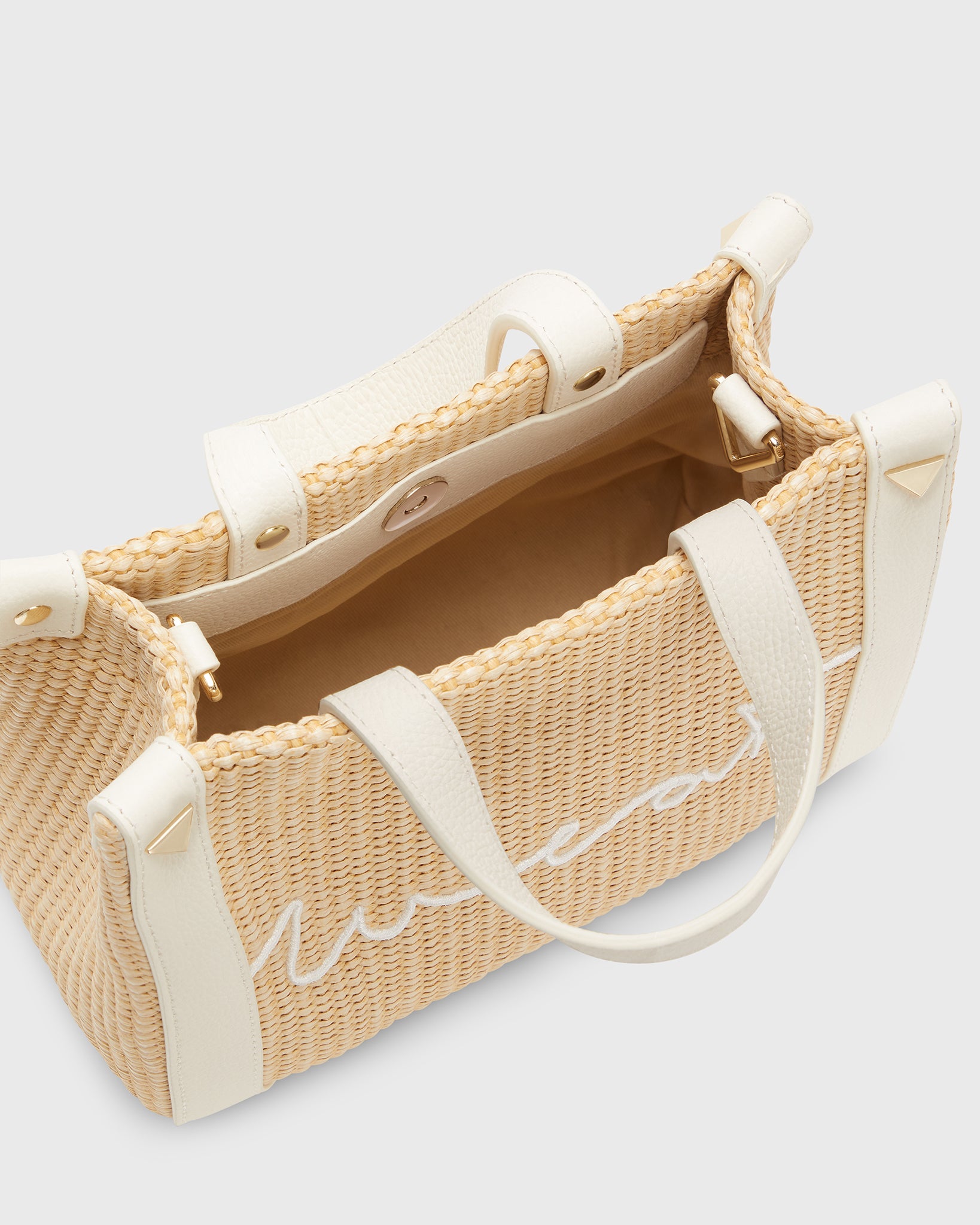 Mini Tote Raffia Tofu