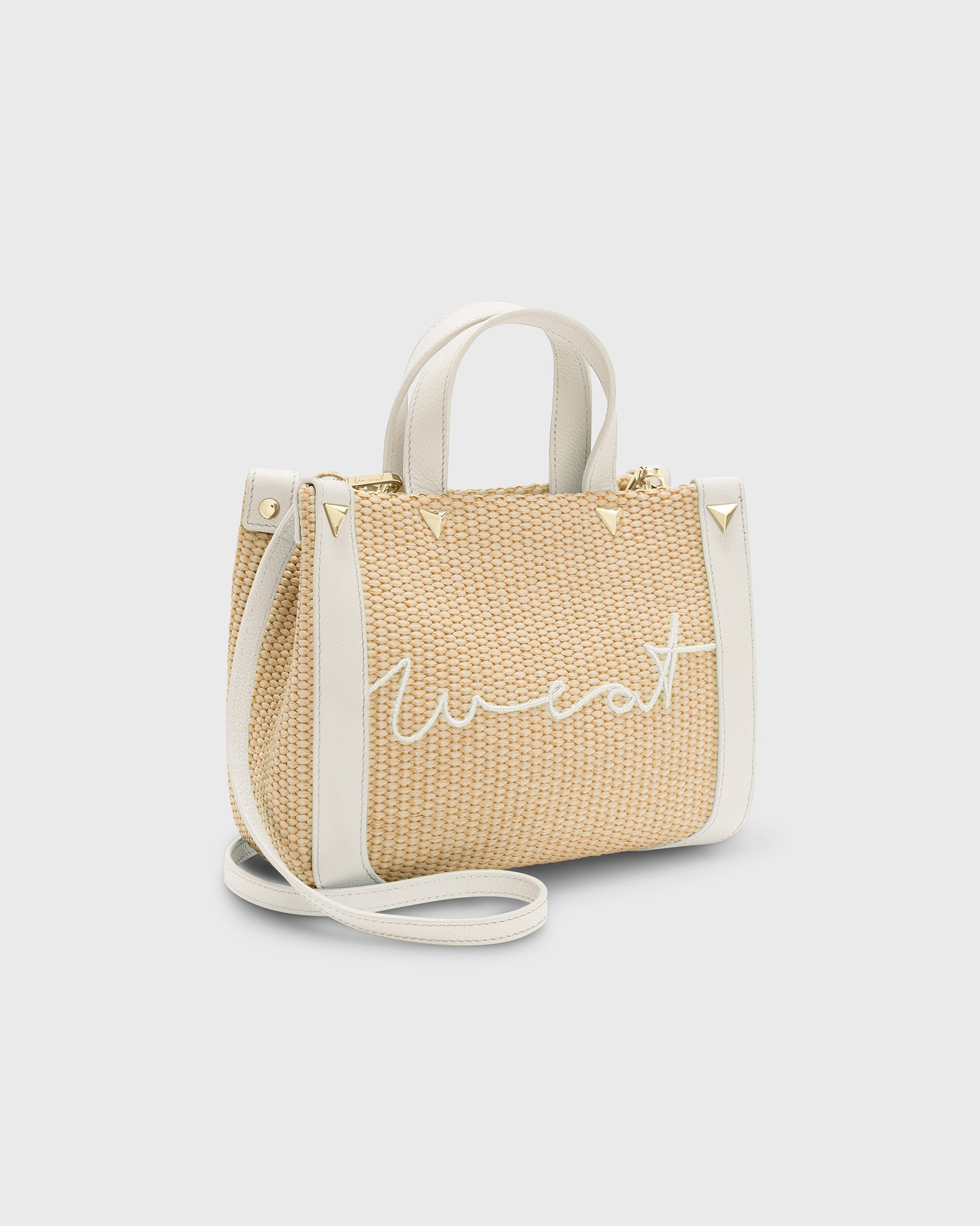 Mini Tote Raffia Tofu