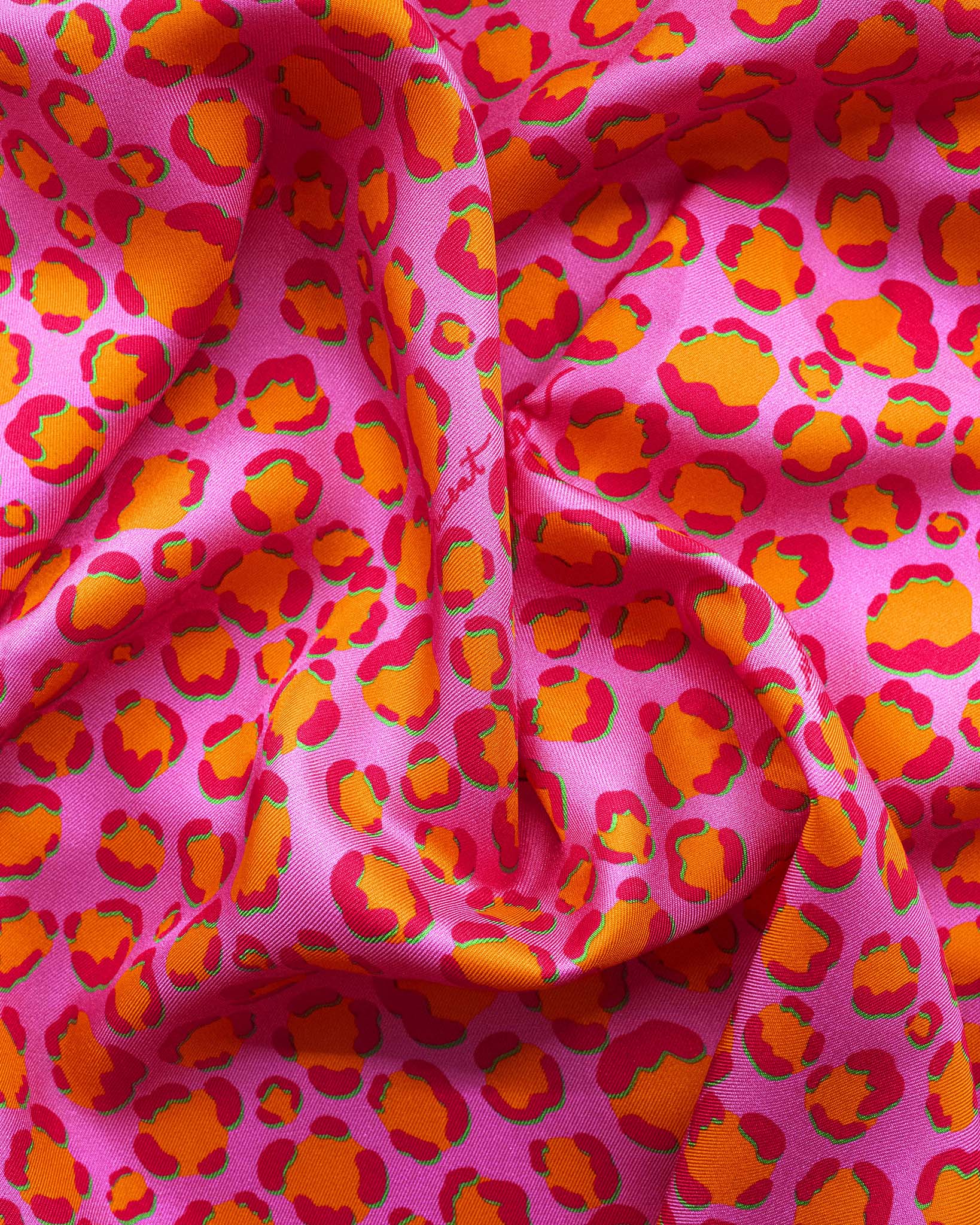 Scarf Silk Leo Pink