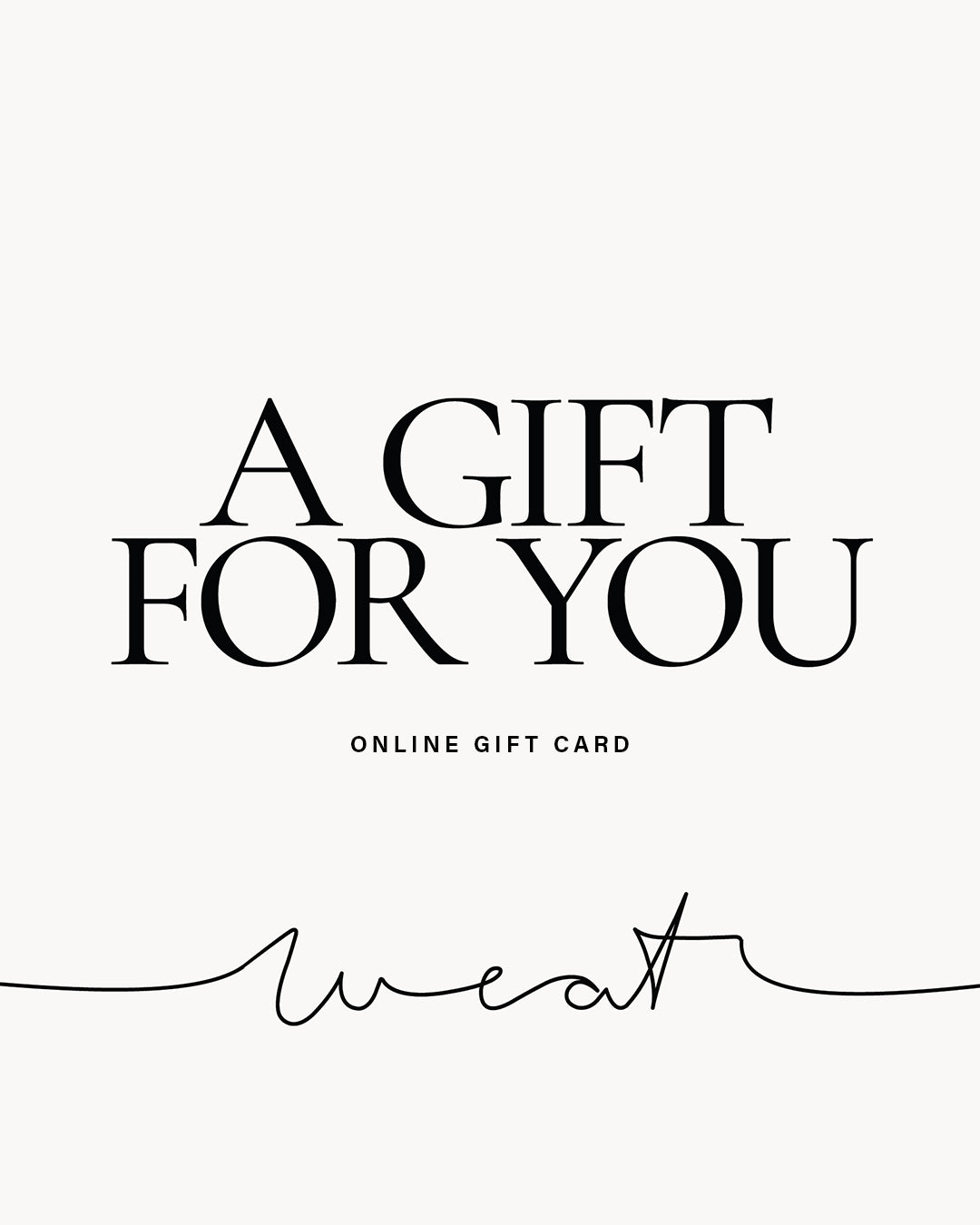 WEAT GESCHENKGUTSCHEIN