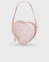 Midi Heart Bag Crystal Rosé