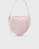 Midi Heart Bag Crystal Rosé