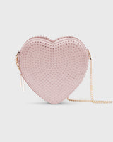 Big Heart Bag Crystal Rosé Silk