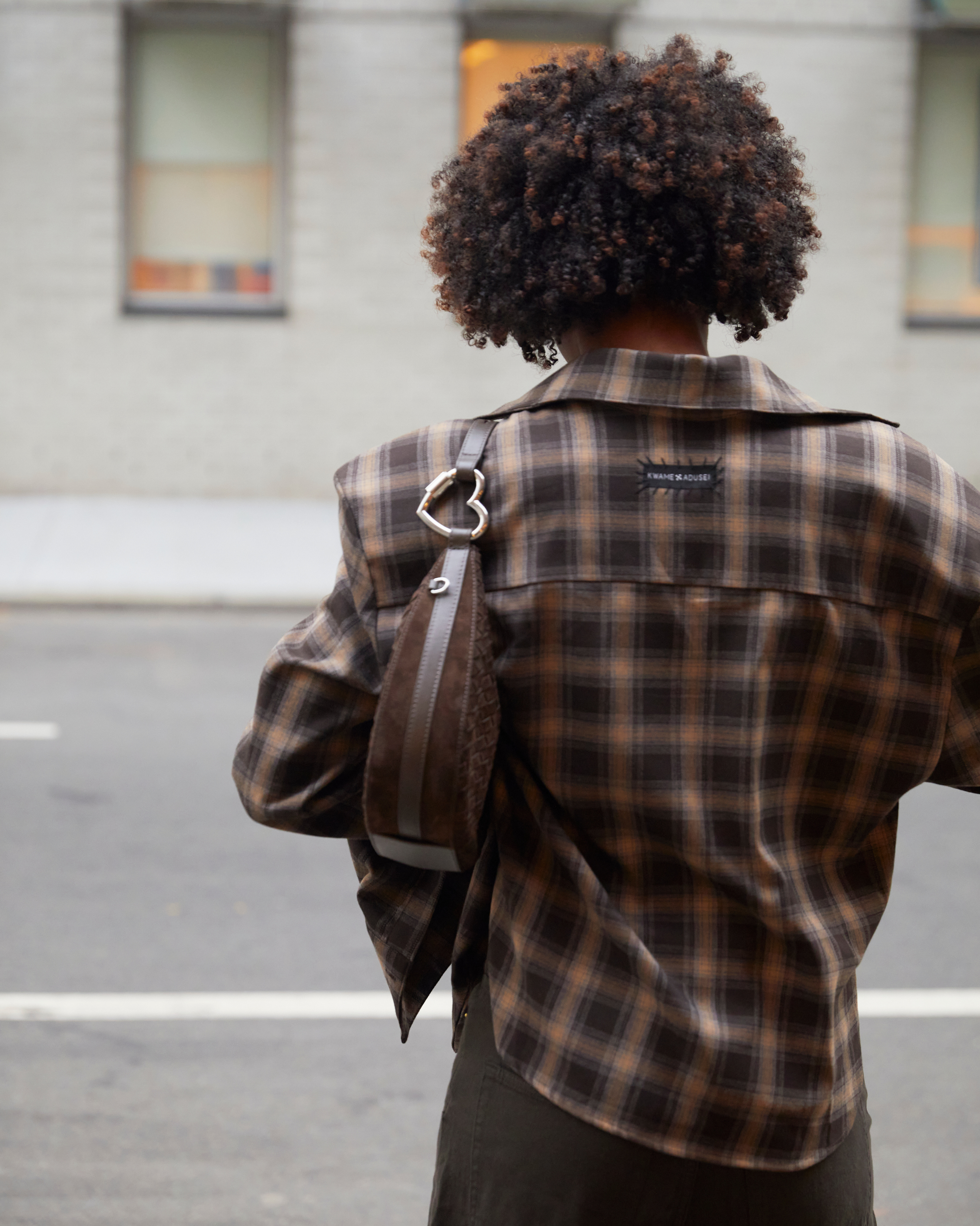 Halfmoon Bag Braided Chocolate