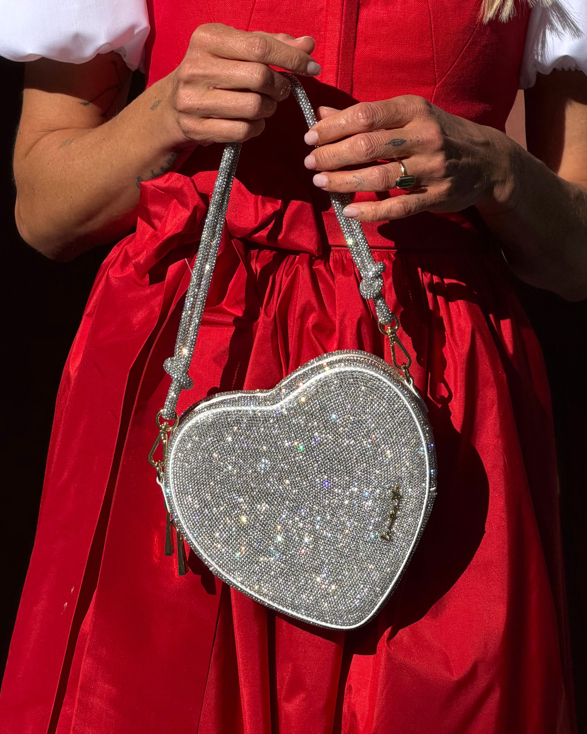 Big Heart Bag Crystal