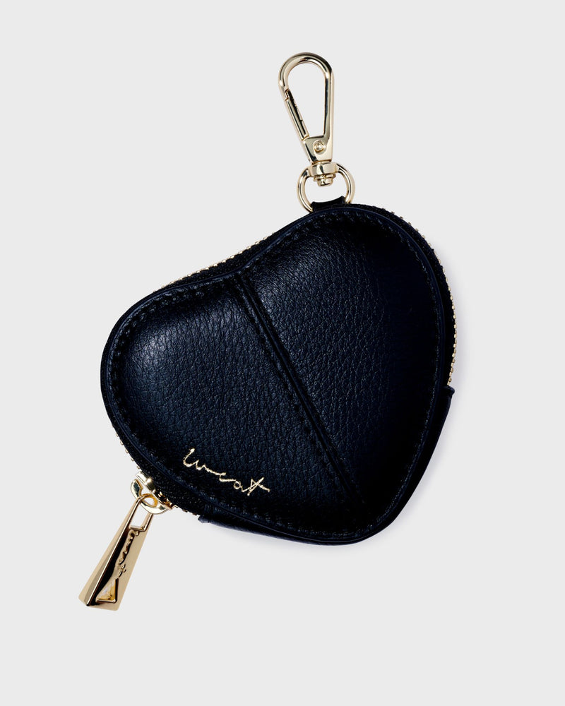 Coin Purse Heart Black