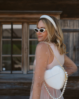 Big Heart Bag Ivory - Gold