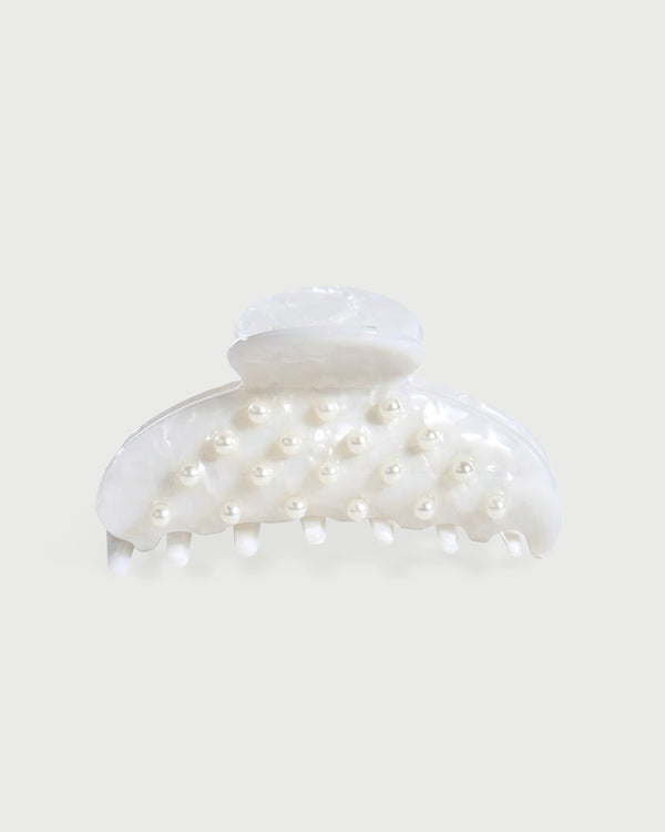 Hair Clip White Pearl