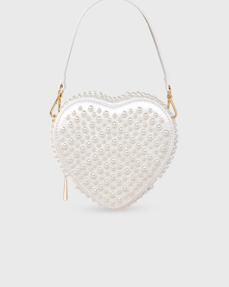 Midi Heart Bag Pearl