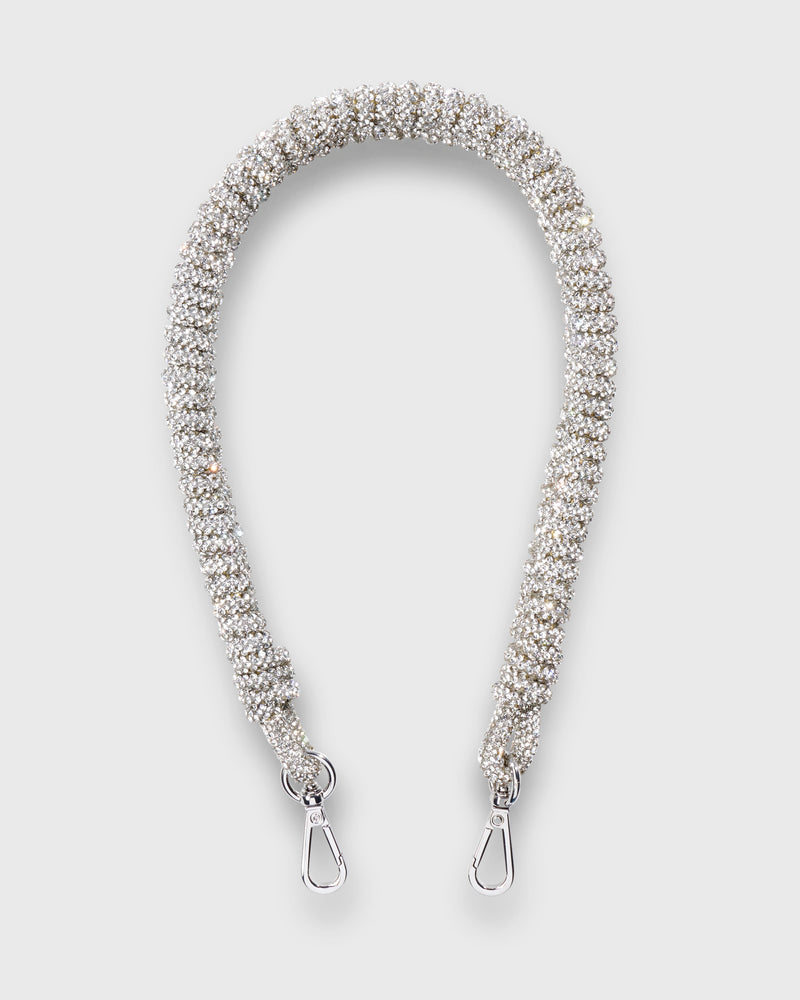 Braided Strap Crystal Silver