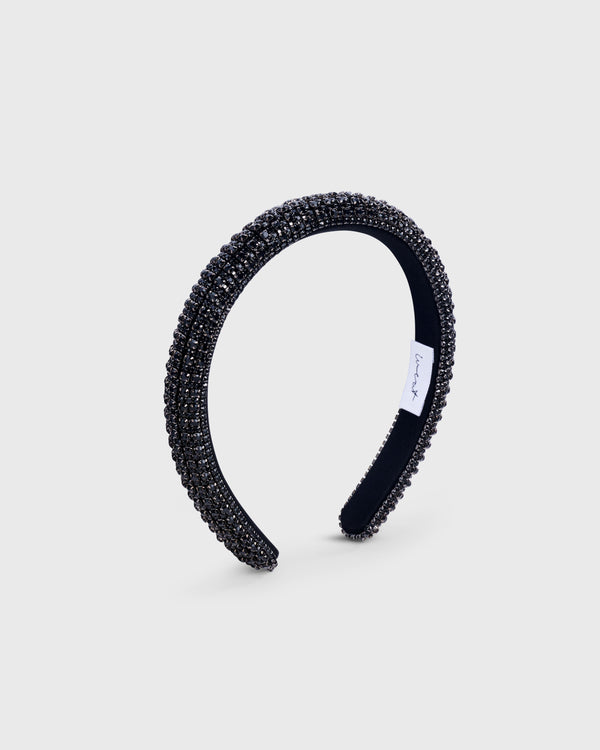 Headband Crystal Black