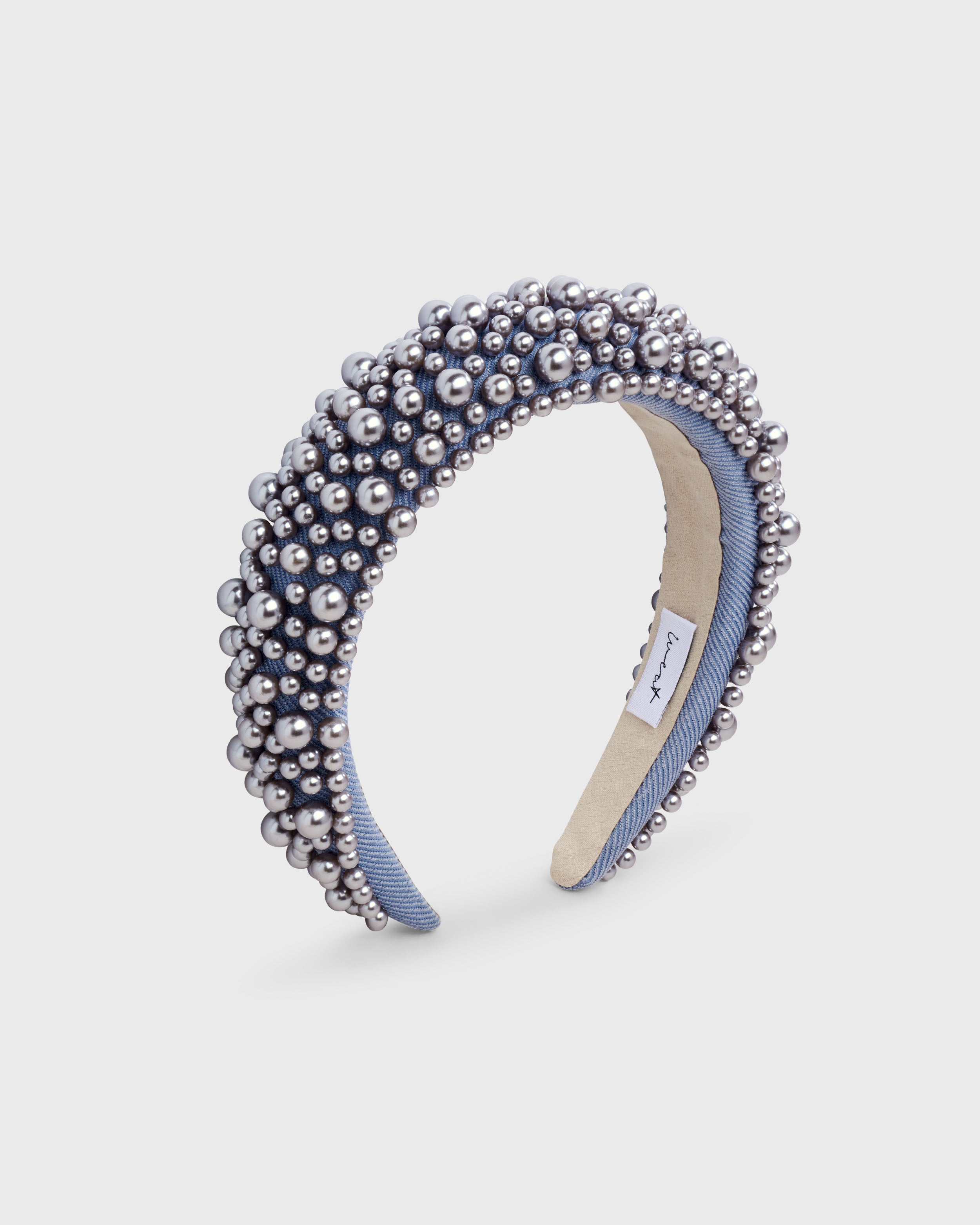 Headband Pearl Dusty Sky