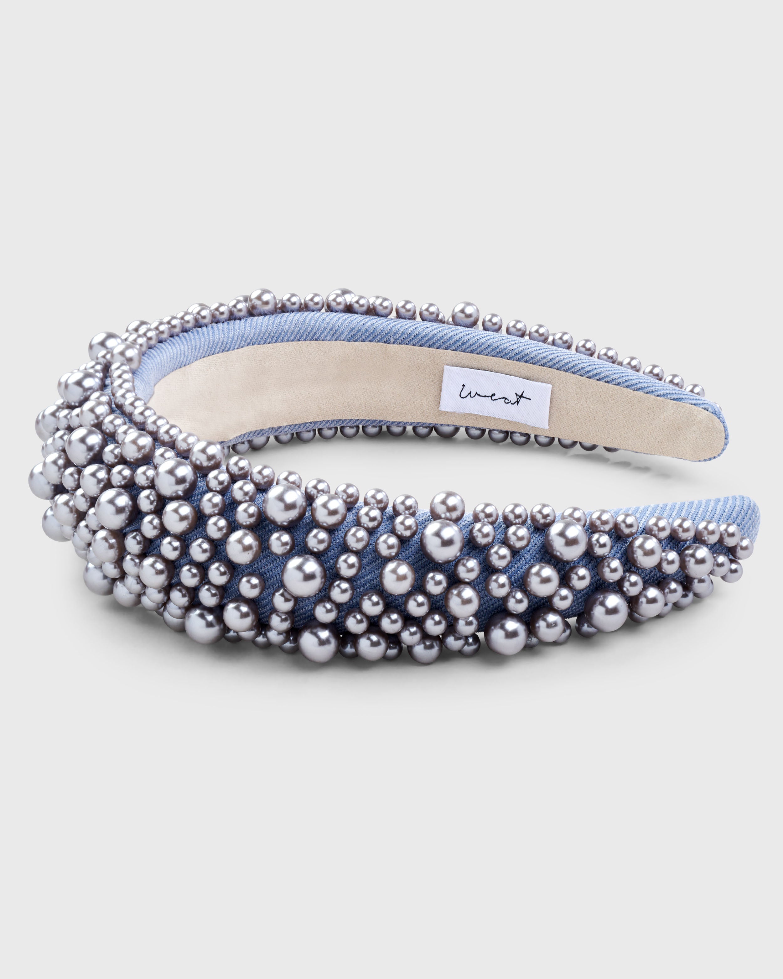 Headband Pearl Dusty Sky