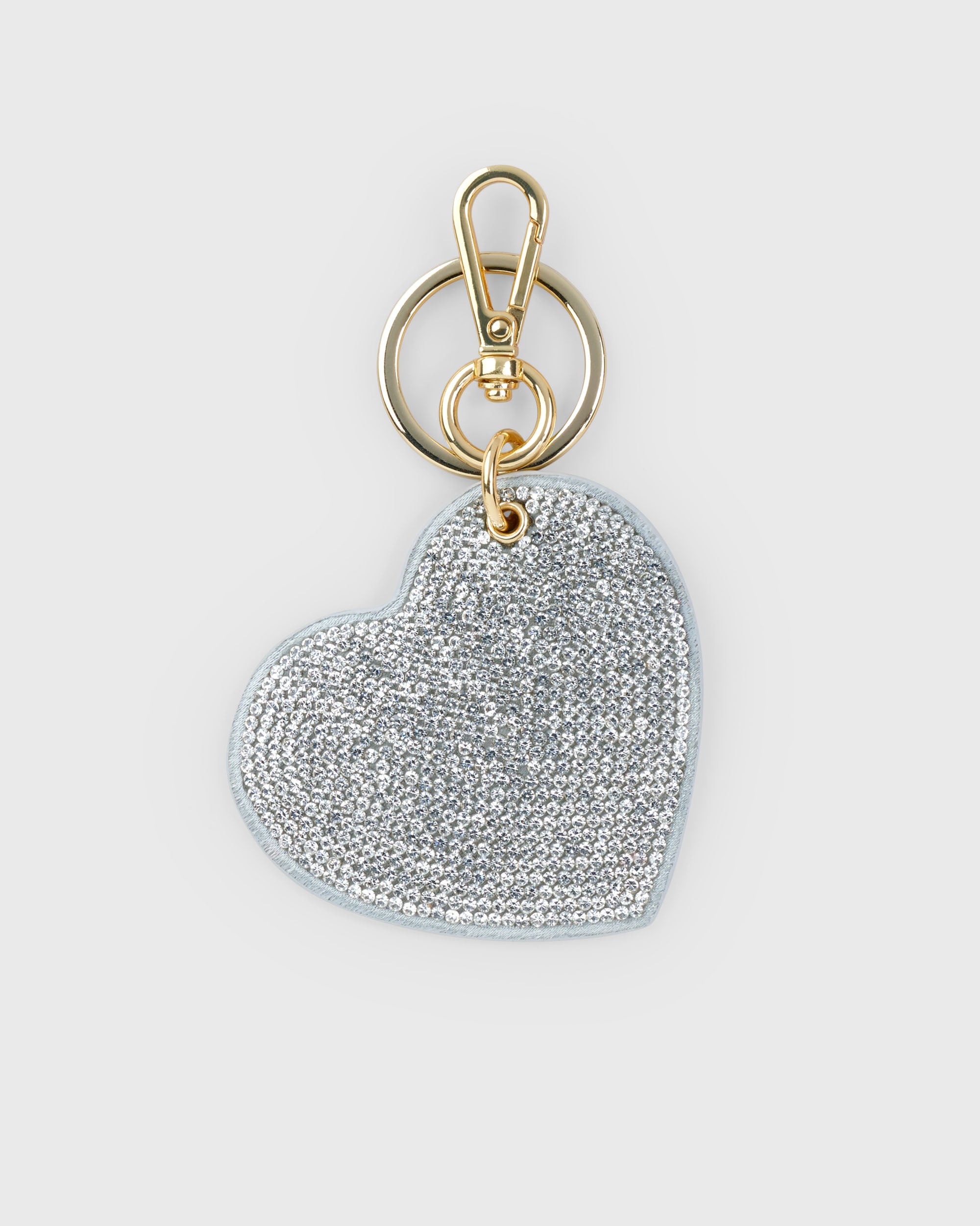 Heart Charm Crystal - Gold