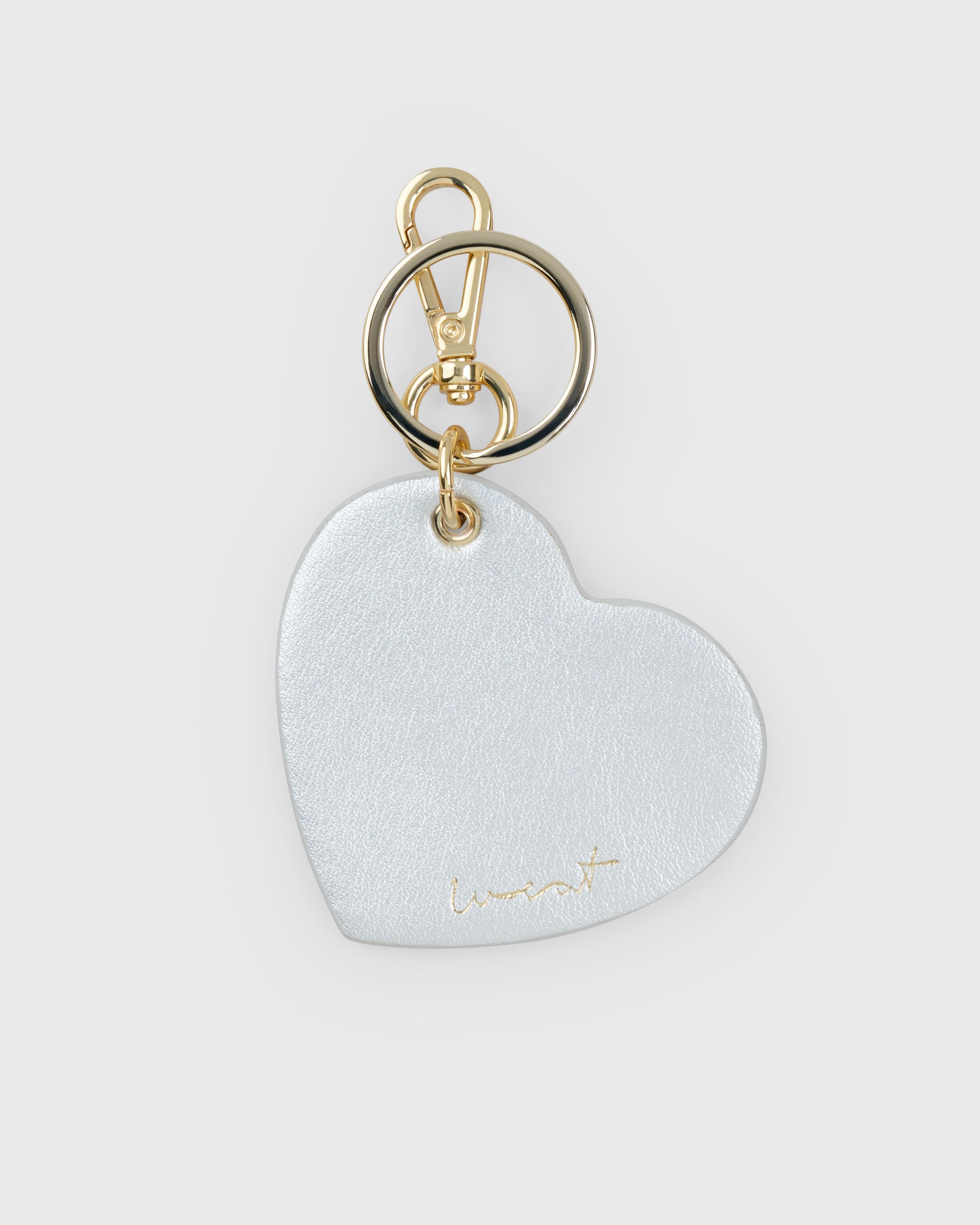 Heart Charm Crystal - Gold