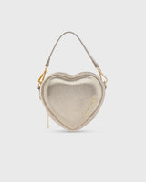 Mini Heart Bag Metallic Gold